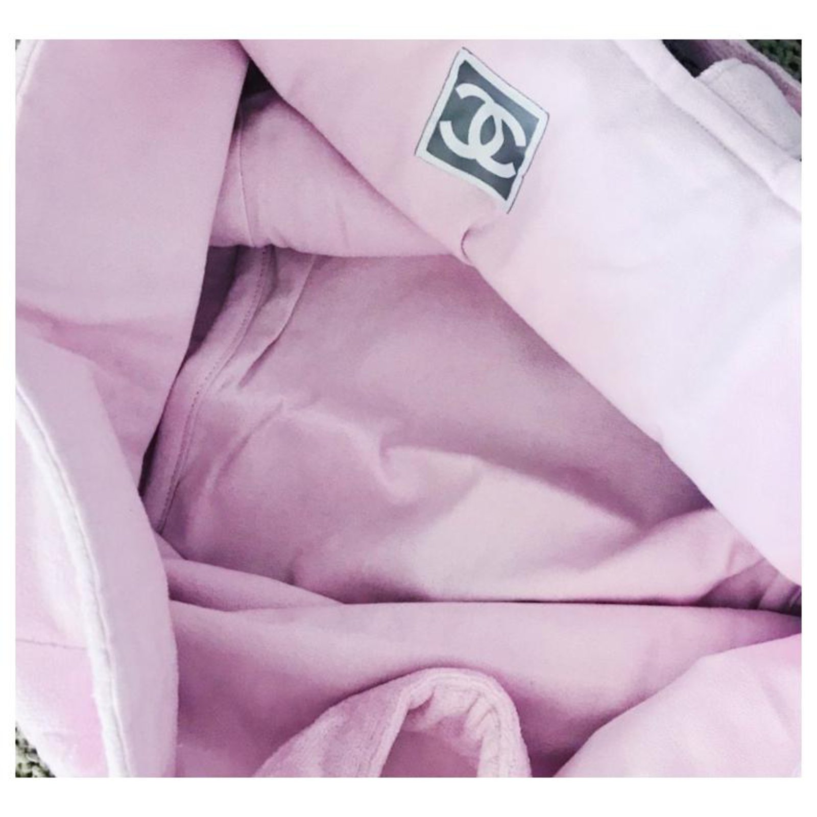 Chanel pink cotton tote ref.162714 - Joli Closet