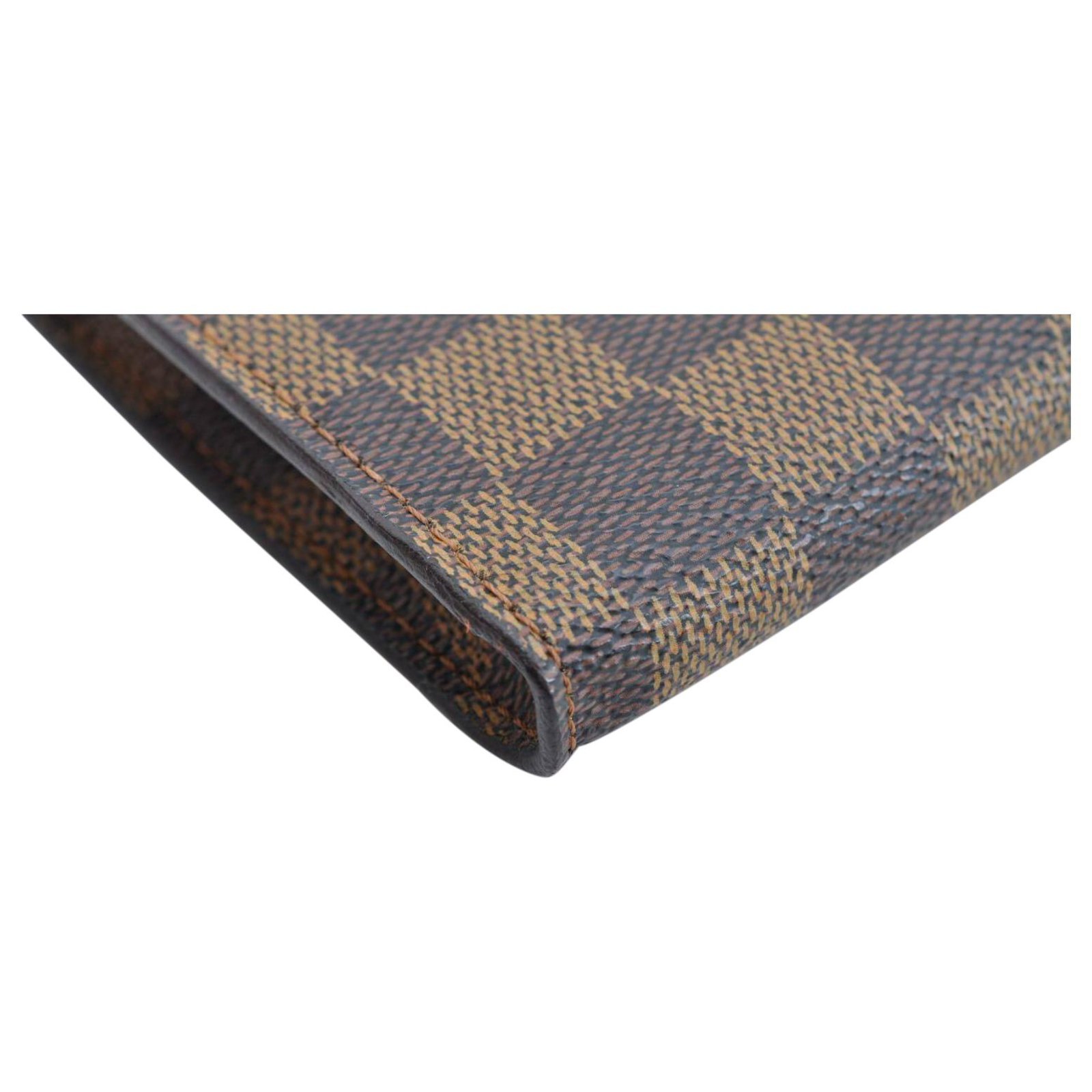 Louis Vuitton Damier Ebene Pouch Brown ref.162944 - Joli Closet