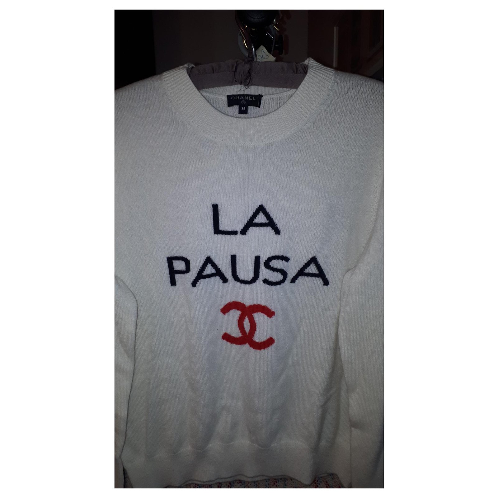 Chanel the pausa Cream Cashmere ref.121345 - Joli Closet