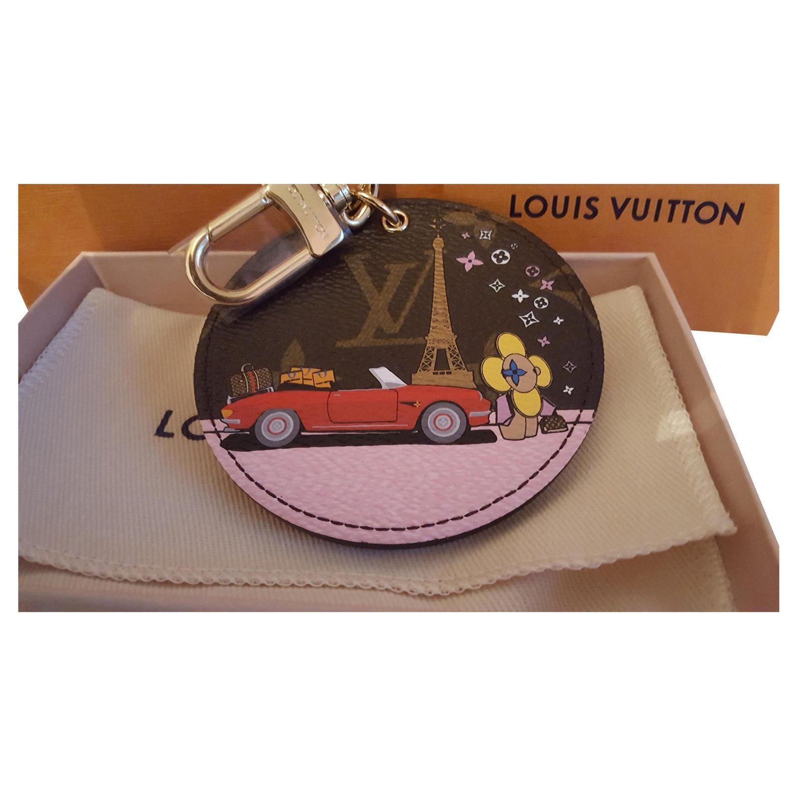 Louis Vuitton CHRISTMAS series PARIS decor vivienne Leather ref.163085 -  Joli Closet