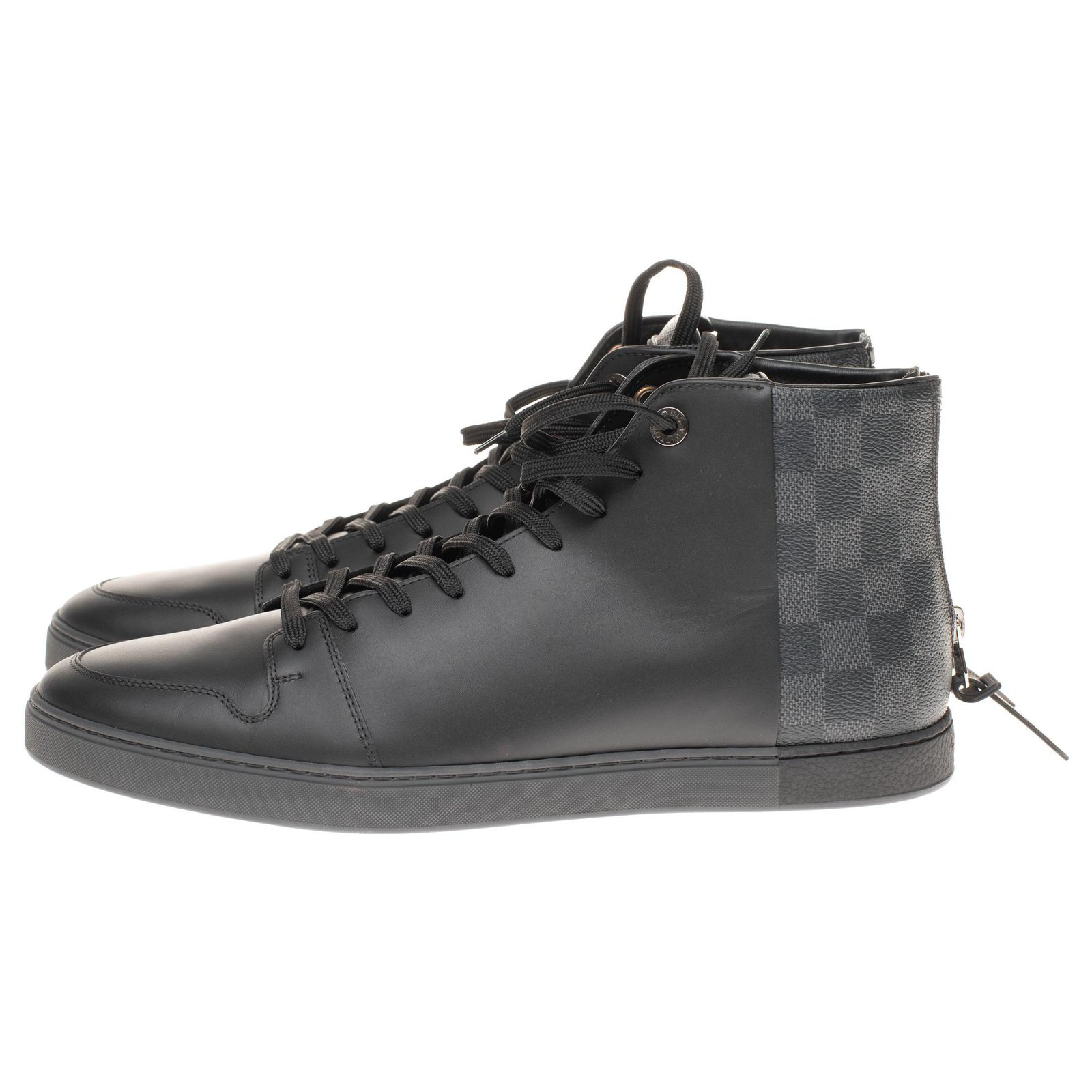 Baskets homme Louis Vuitton Sneakers Louis Vuitton &quot;Line-Up&quot; sneaker boot à damier graphite ...