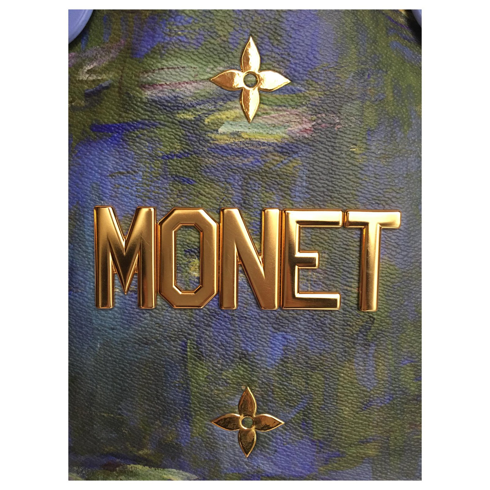 Louis Vuitton x Jeff Koons Neverfull Claude Monet Masters (Without Pouch)  MM Lavender Multicolor in Coated Canvas with Brass - US