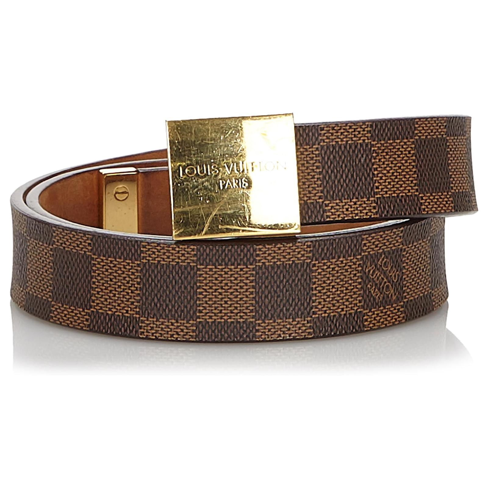 louis vuitton brown damier belt