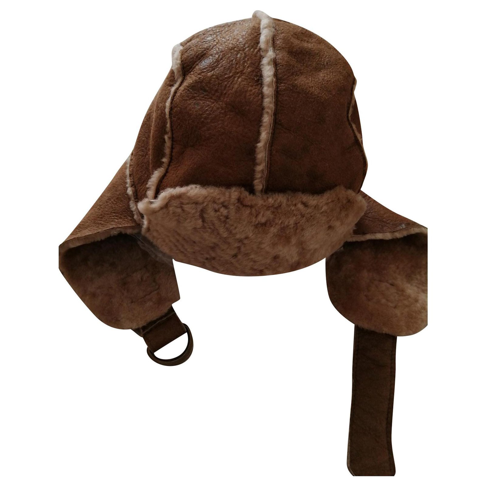 Berenice Lamb leather hat Caramel Lambskin ref.164388 - Joli Closet