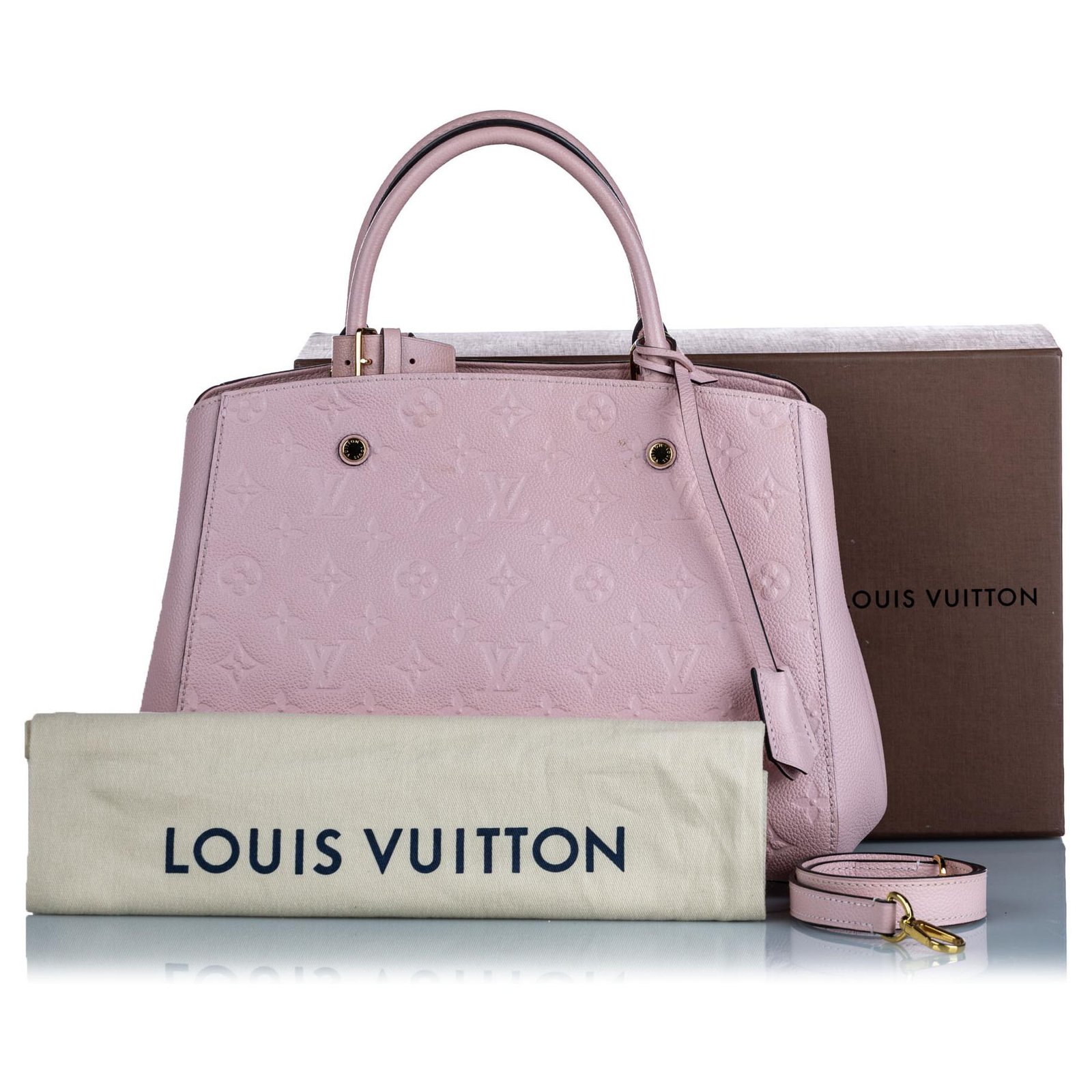 Louis Vuitton Pattern Print, Purple Monogram Empreinte Montaigne mm w/ Strap