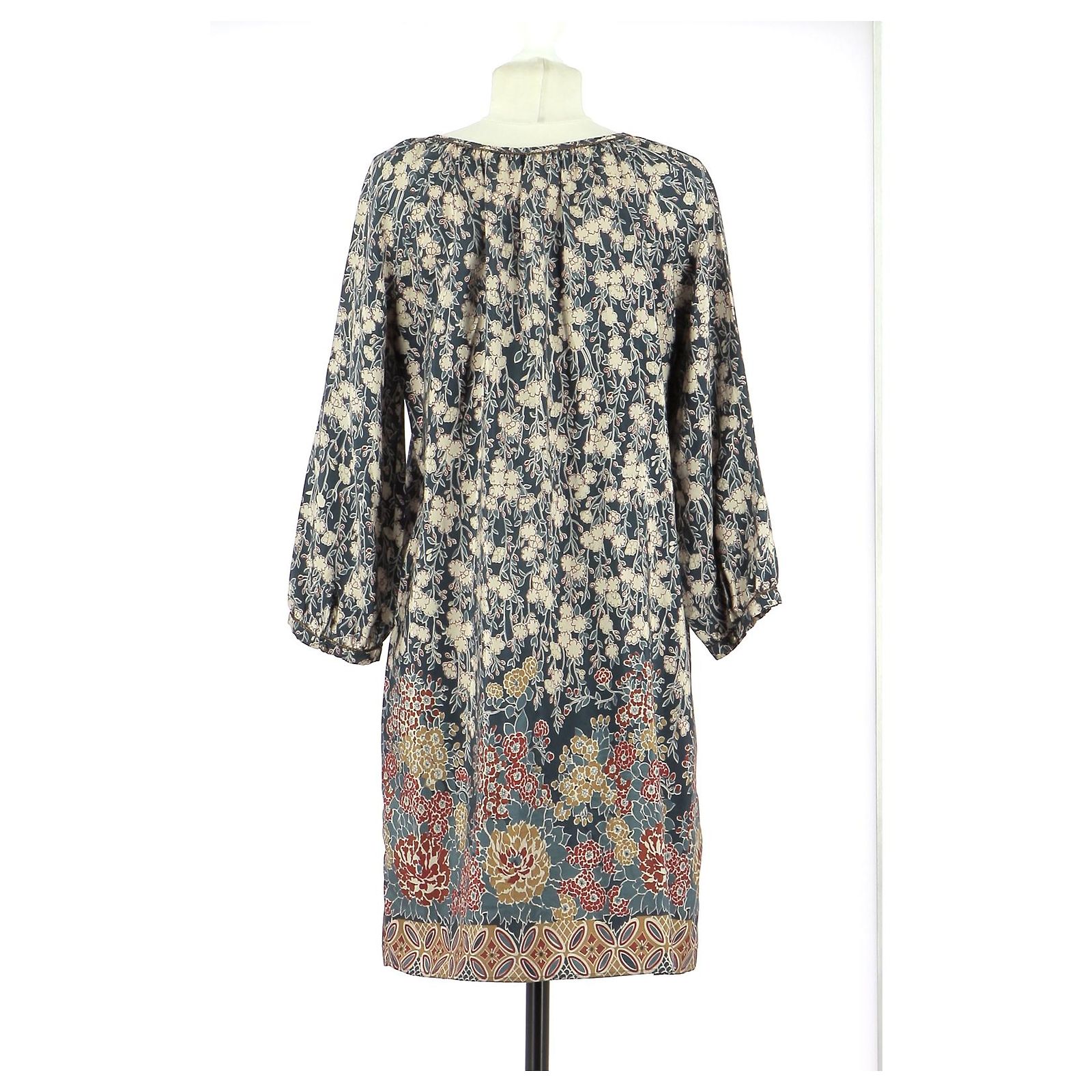 Robe Fluide Comptoir Des Cotonniers Modèle Nali Noir – Taille 40, Longueur Genou, Occasion Très Bon état