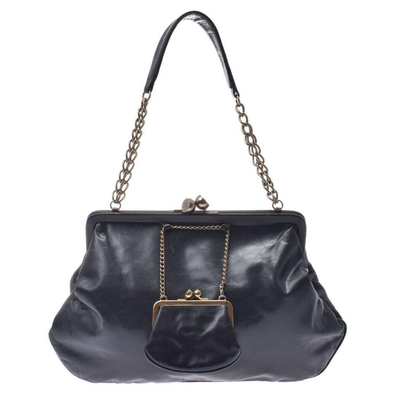 Chanel Parent-child bag Black Leather ref.165001 - Joli Closet