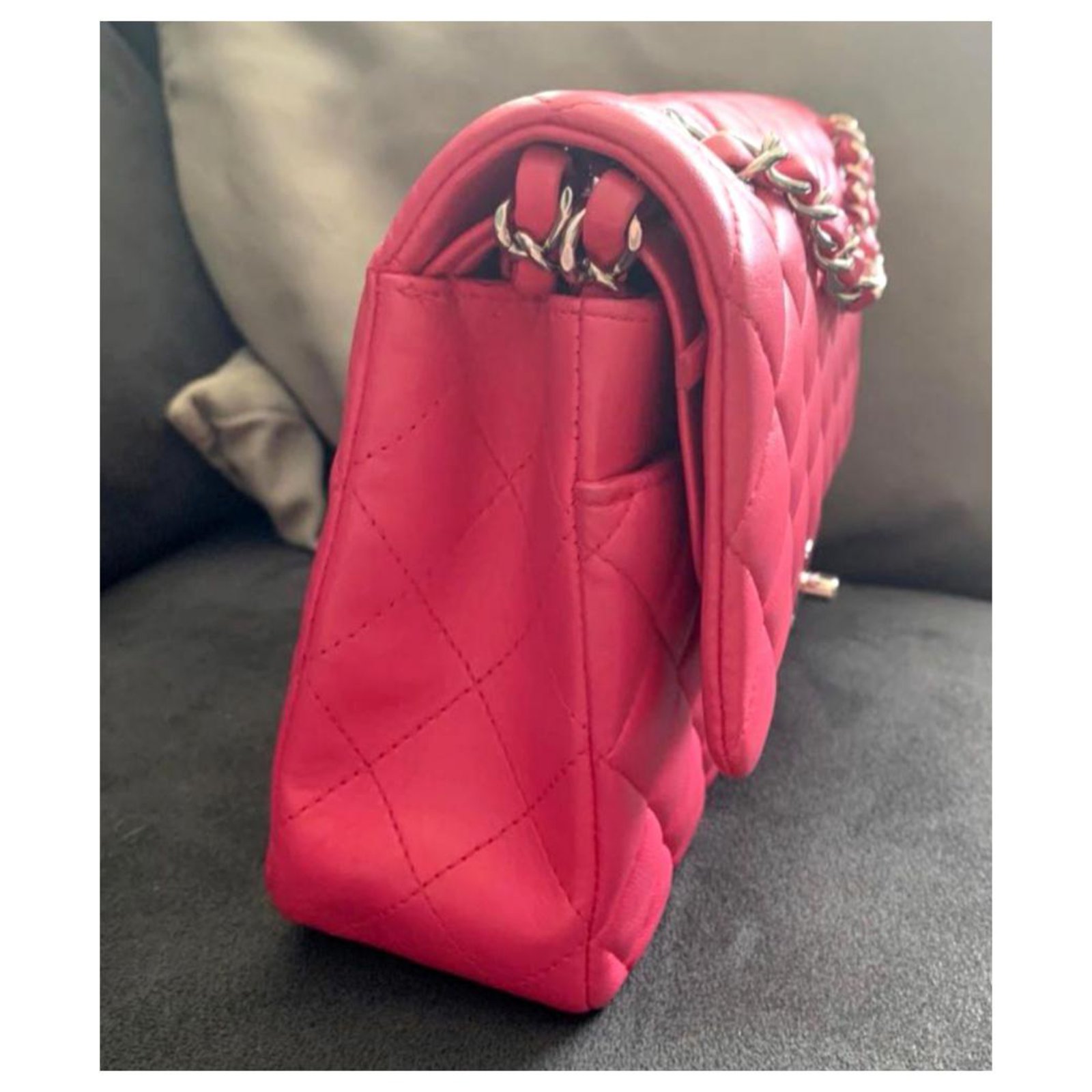 Chanel pink classic Medium Flap bag
