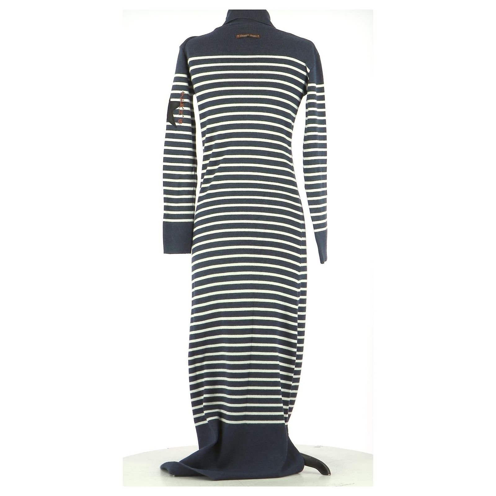 Robe Vintage Jean Paul Gaultier Bleu Motif - Taille 38 FR/42 IT - Longue
