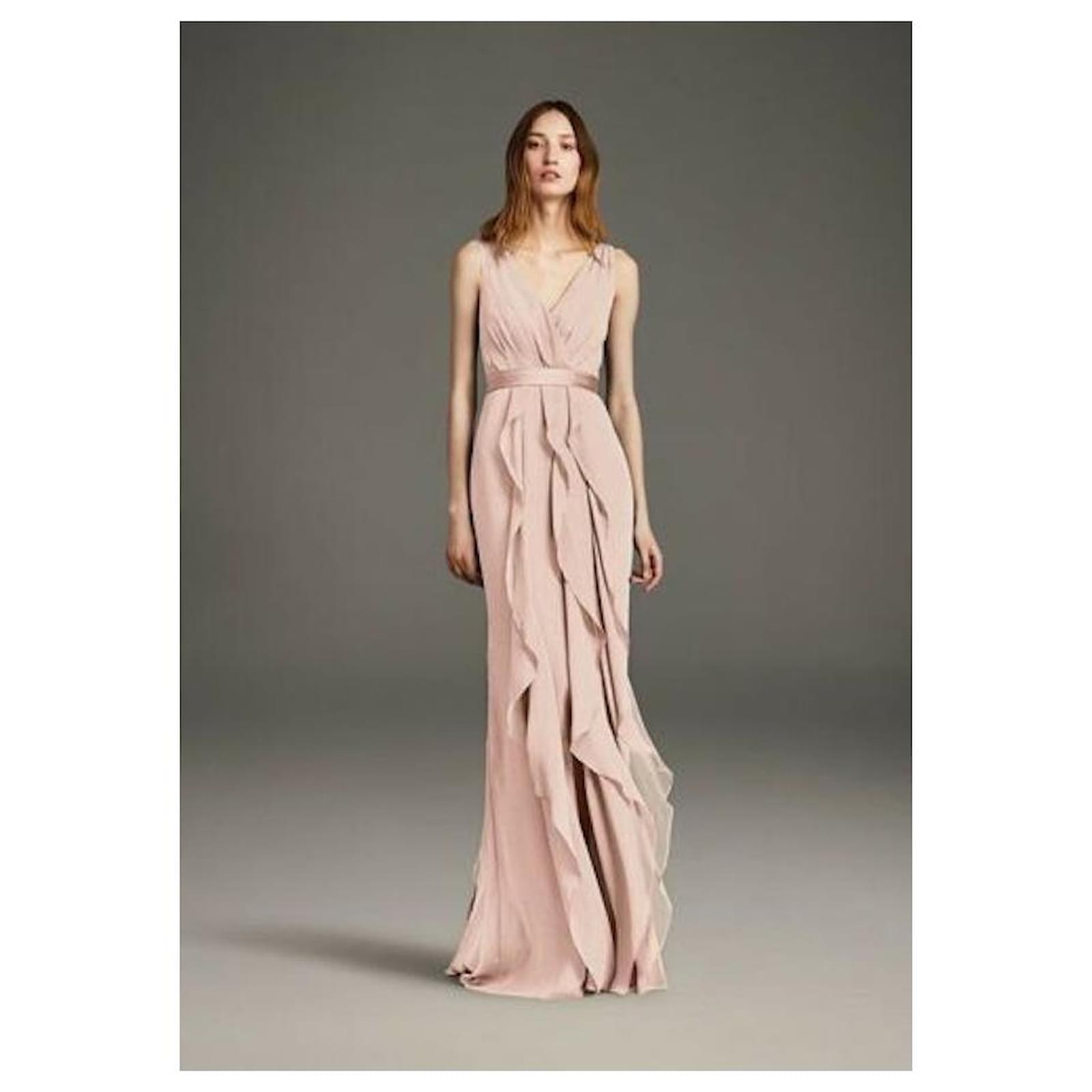 blush evening gown