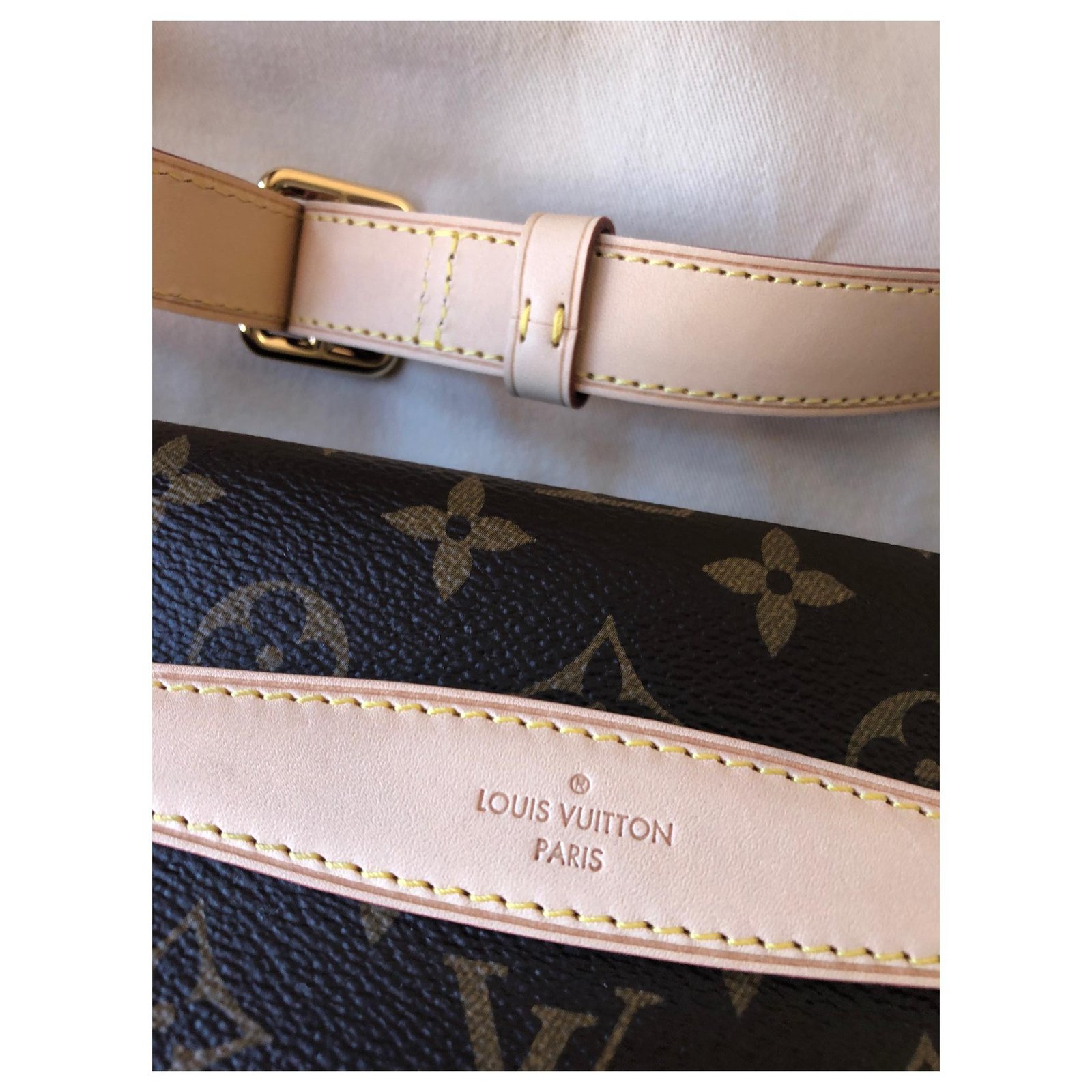 Louis Vuitton Borsa a secchiello LV Bella Marrone Pelle ref.495600 - Joli  Closet