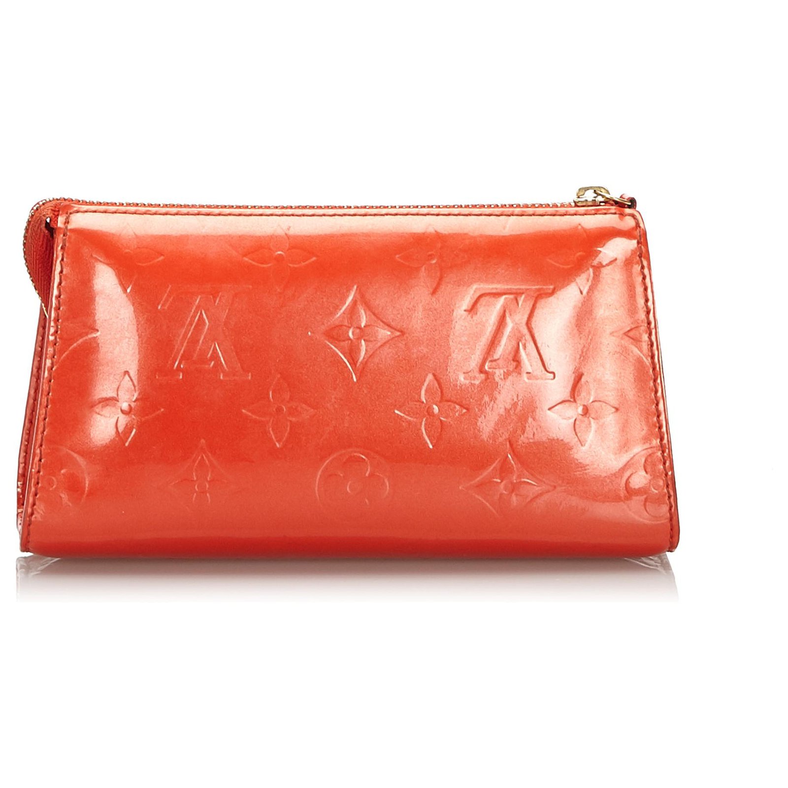 Louis Vuitton peach-orange Trousse vernis cosmetic pouch crossbody