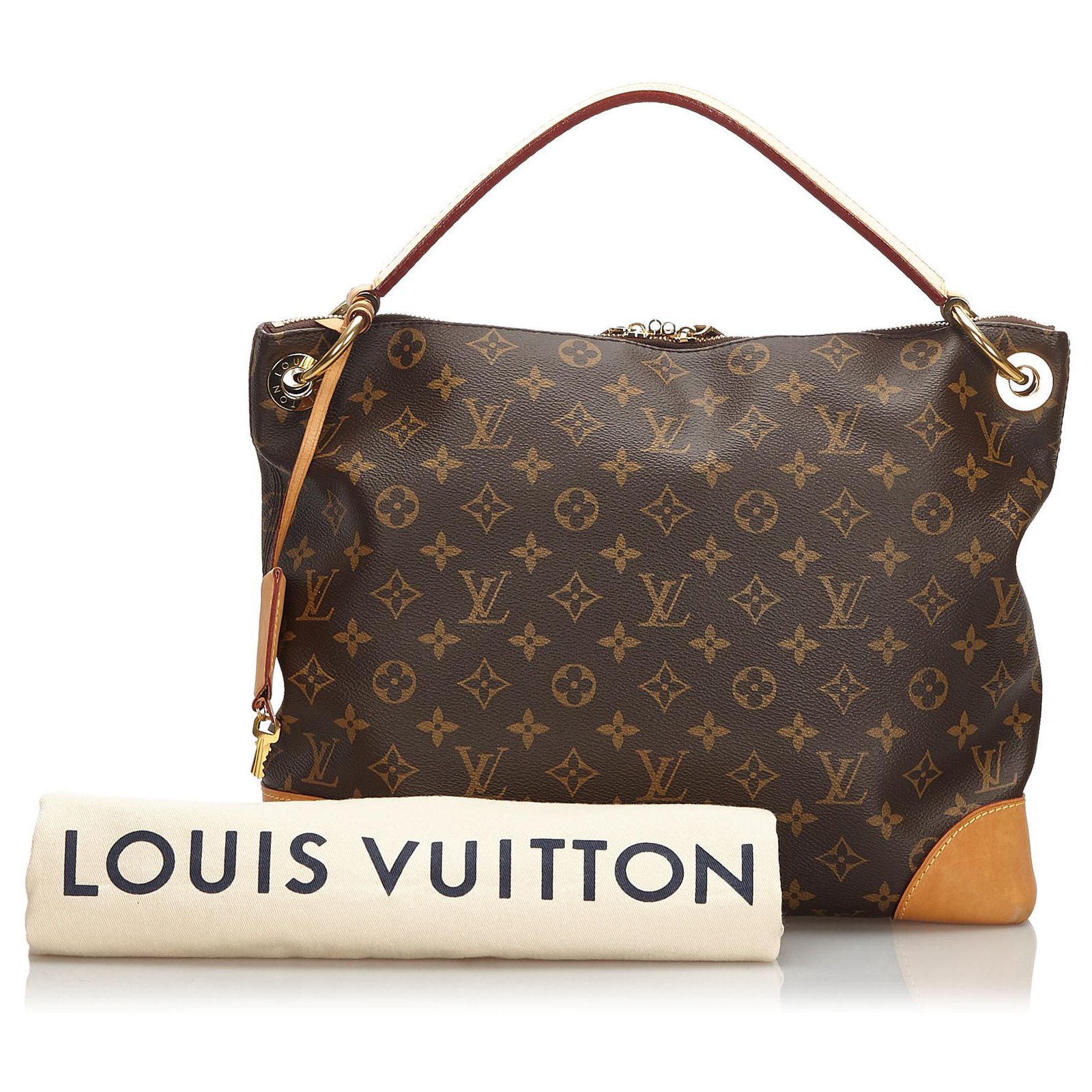 Louis Vuitton Brown Monogram Berri PM Leather Cloth ref.166480