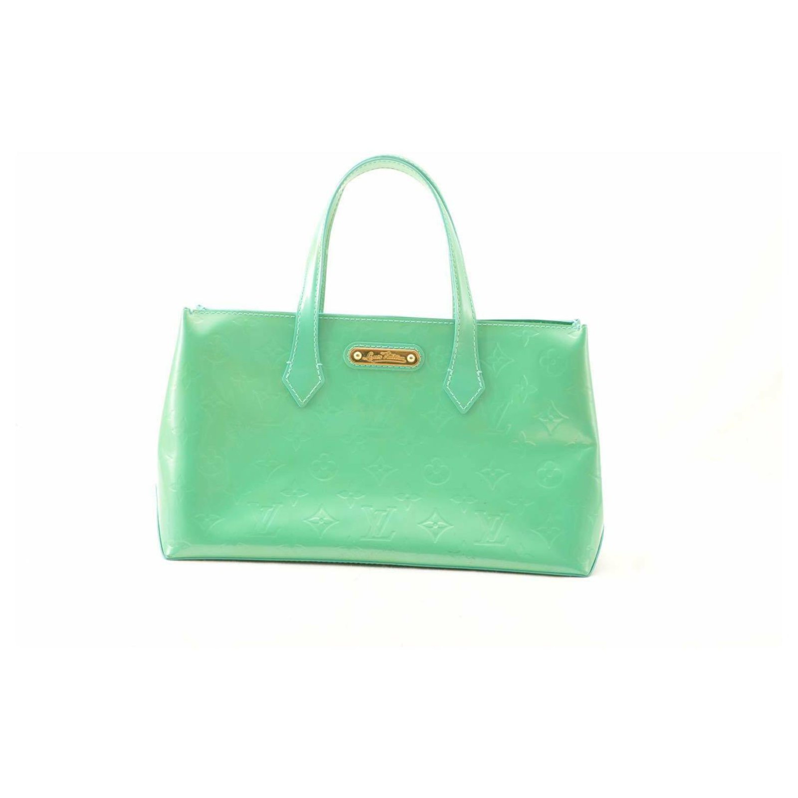 Green Louis Vuitton Monogram Vernis Wilshire PM Handbag – Designer