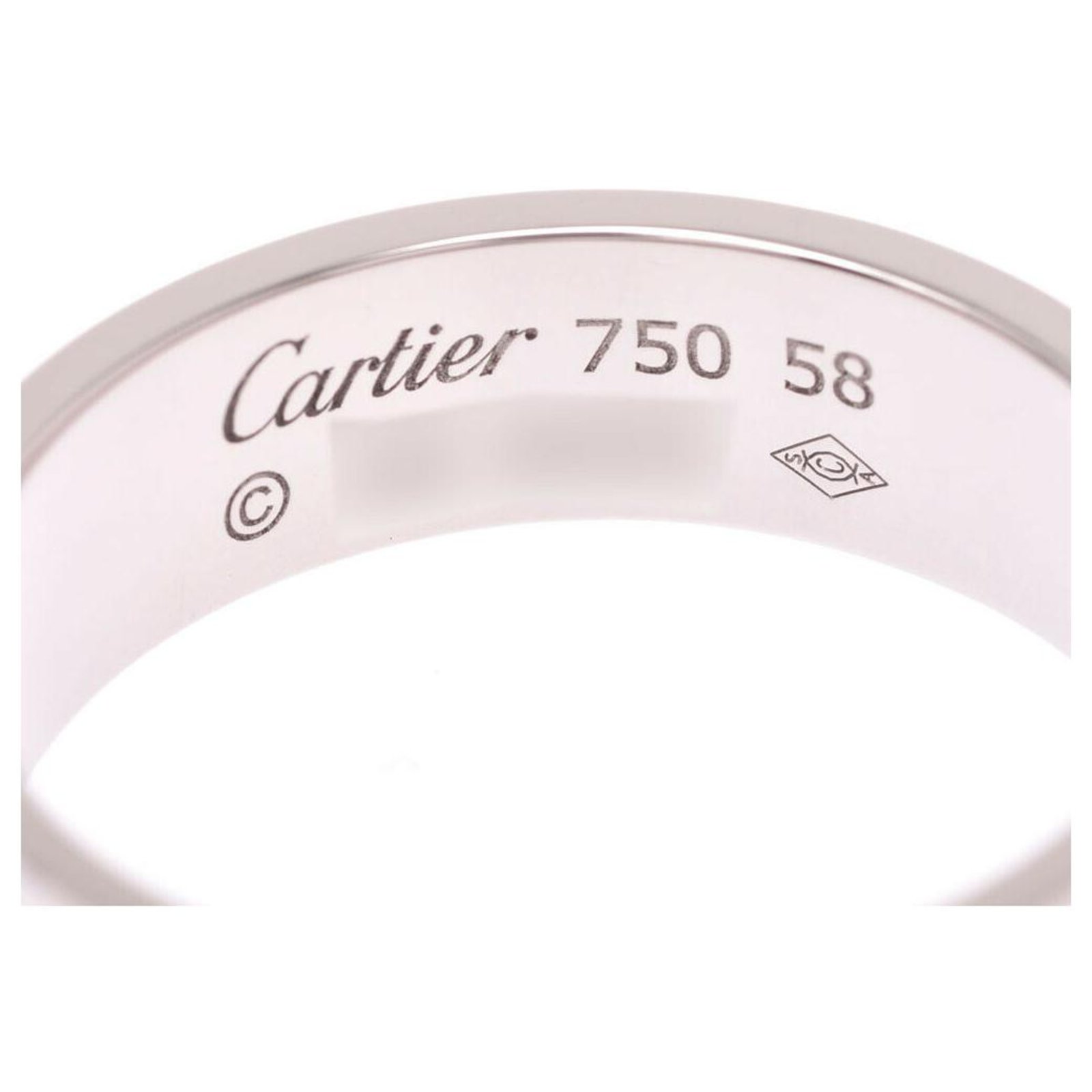 cartier love ring 750 58