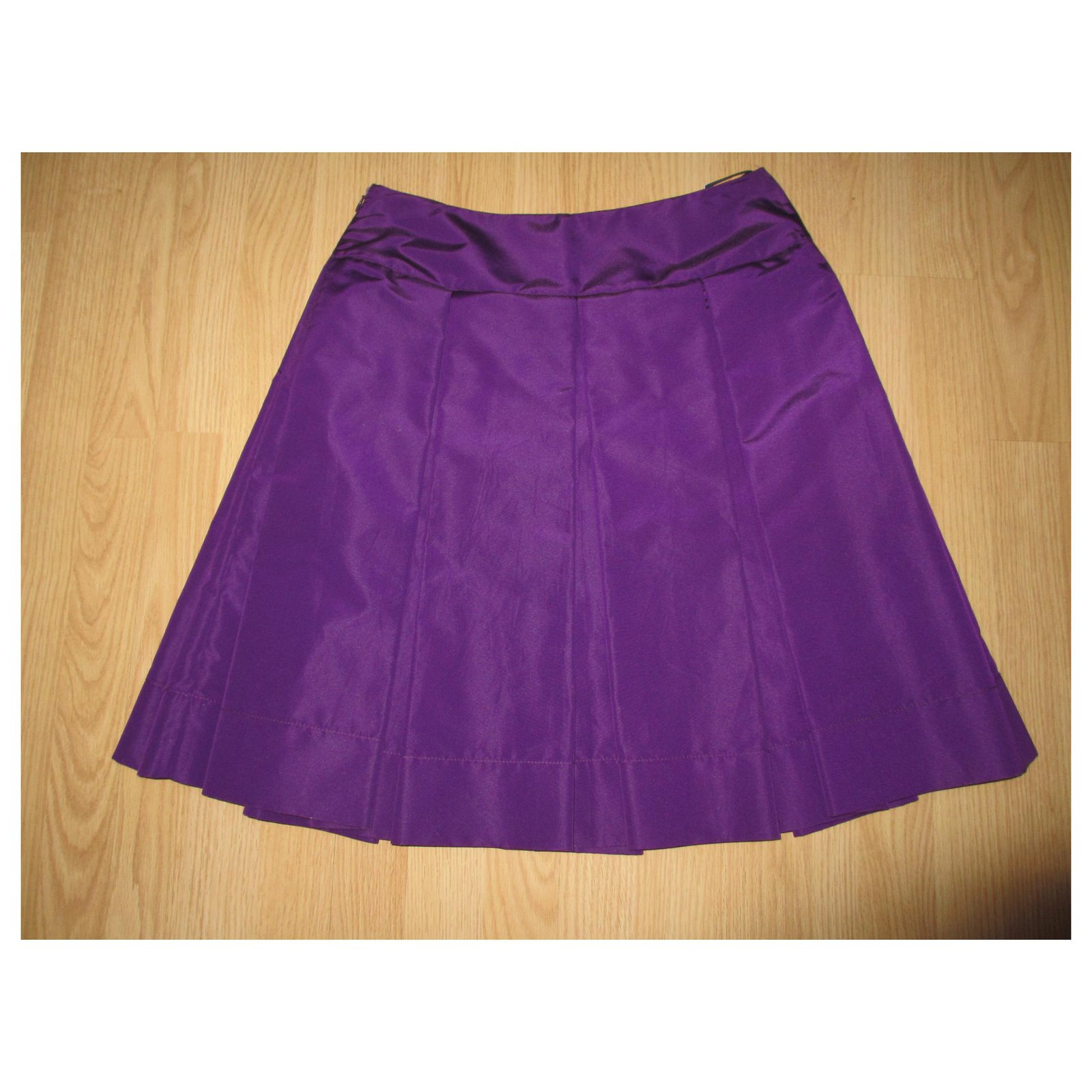 Prada purple pleated skirt Silk ref.167097 - Joli Closet