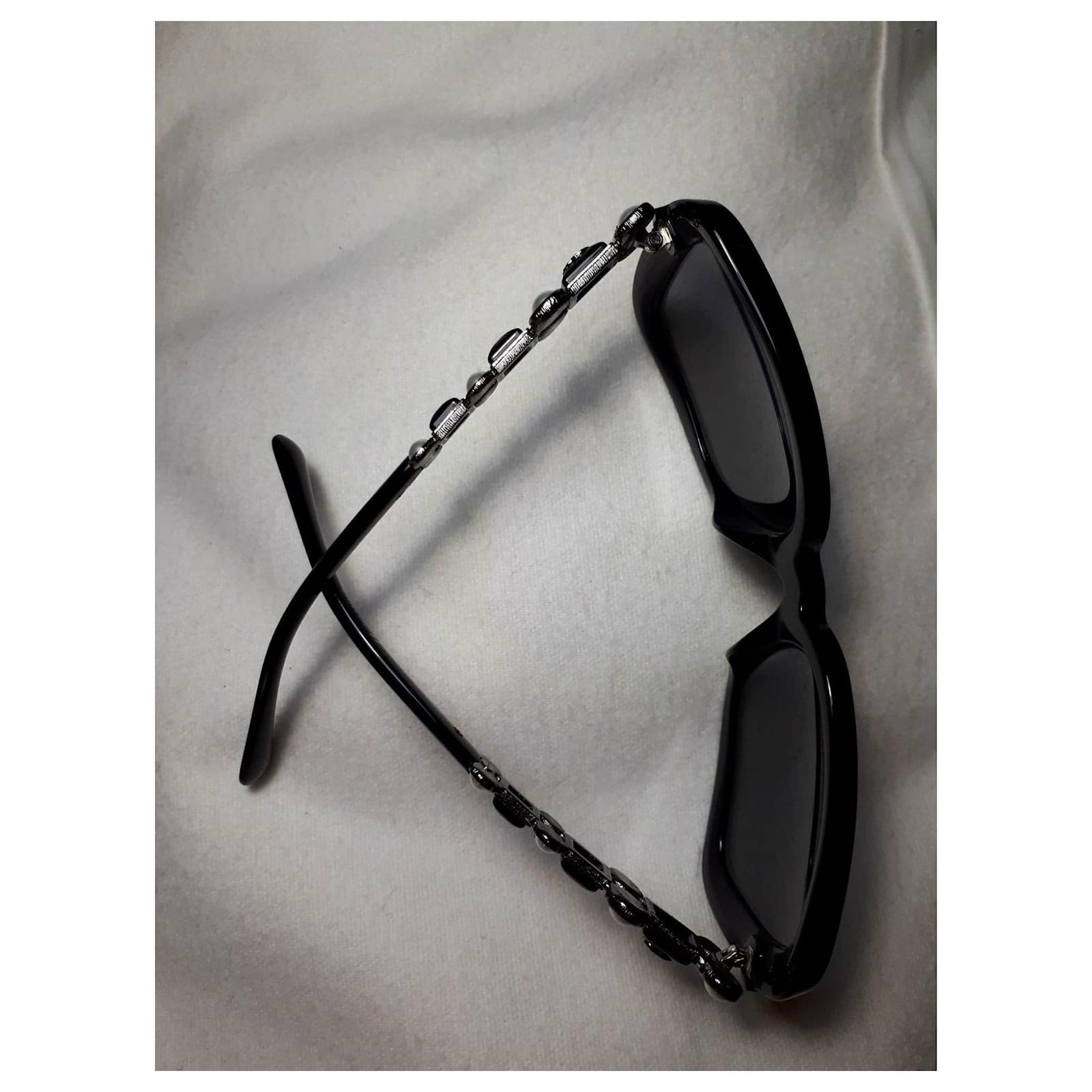 Chanel Bijou Sunglasses (limited edition) Black Pearl Acetate ref.167164 -  Joli Closet