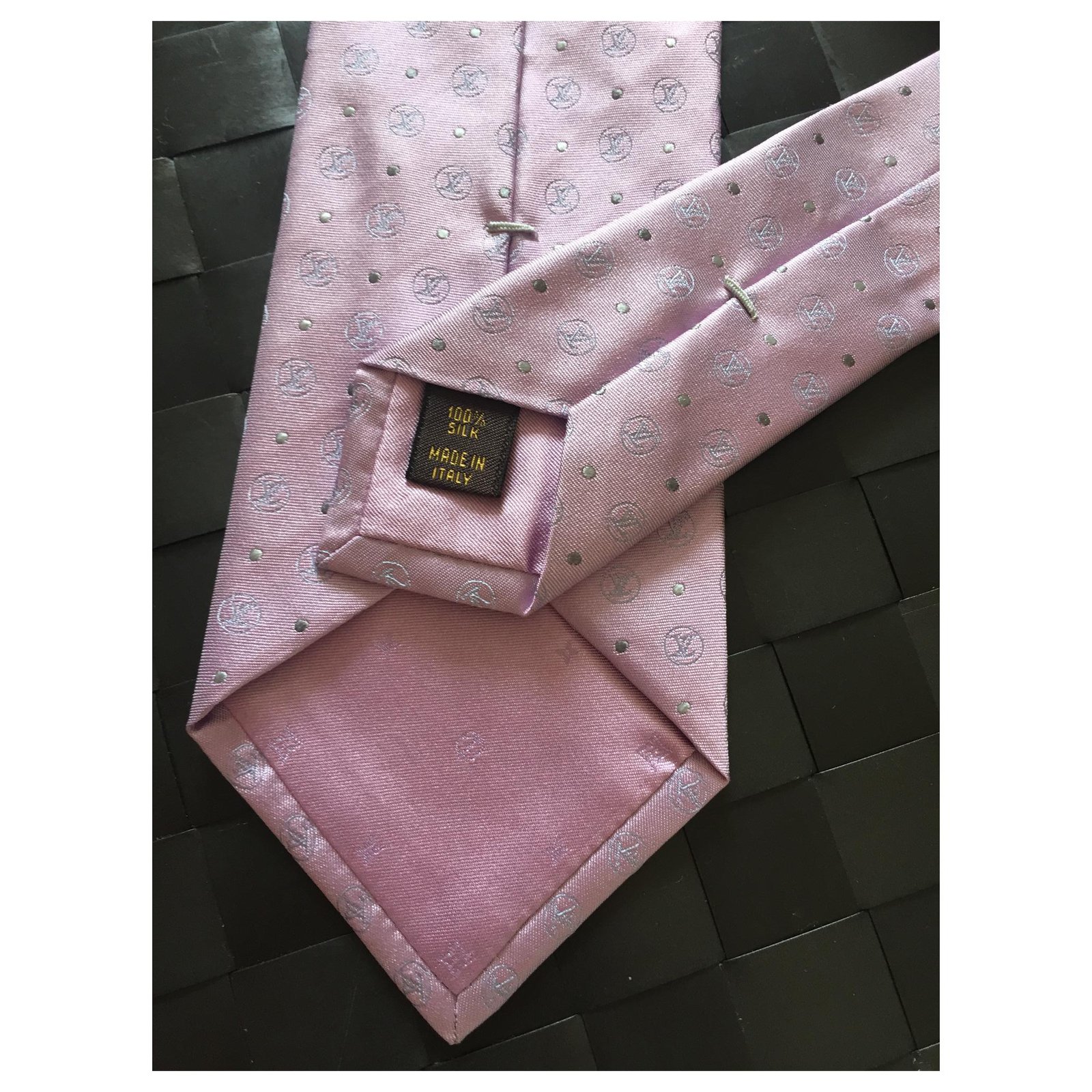 Louis Vuitton Tie Brown Silk ref.39726 - Joli Closet