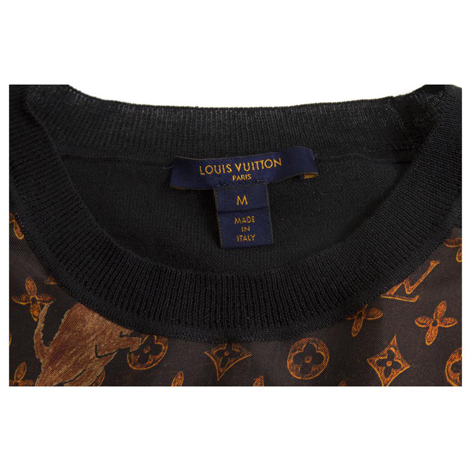 Louis Vuitton x Grace Coddington Catogram Silk & Wool round neck