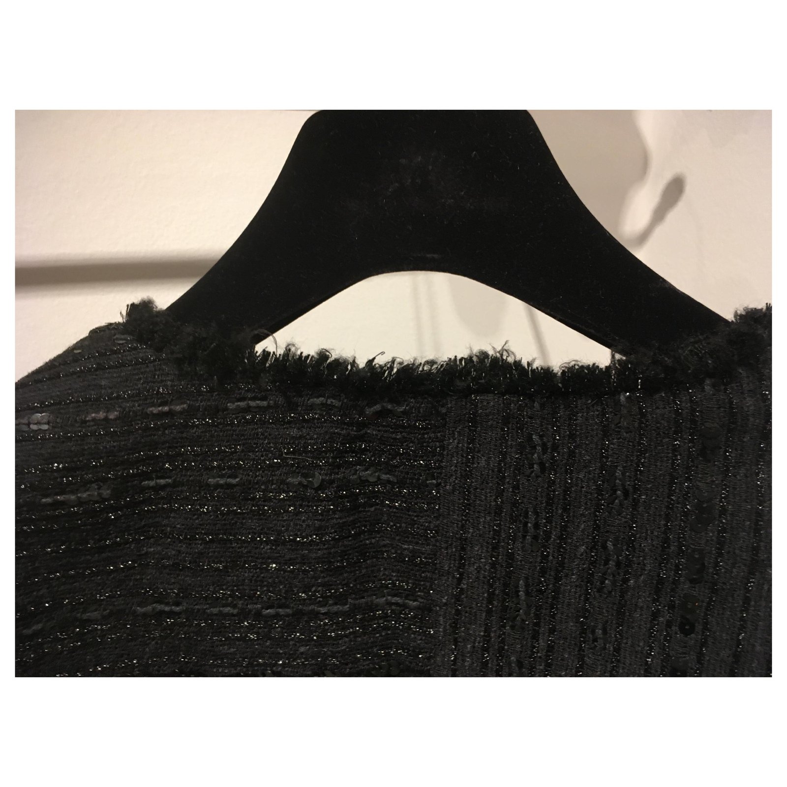 Chanel Jackets Black Wool Nylon ref.1030981 - Joli Closet