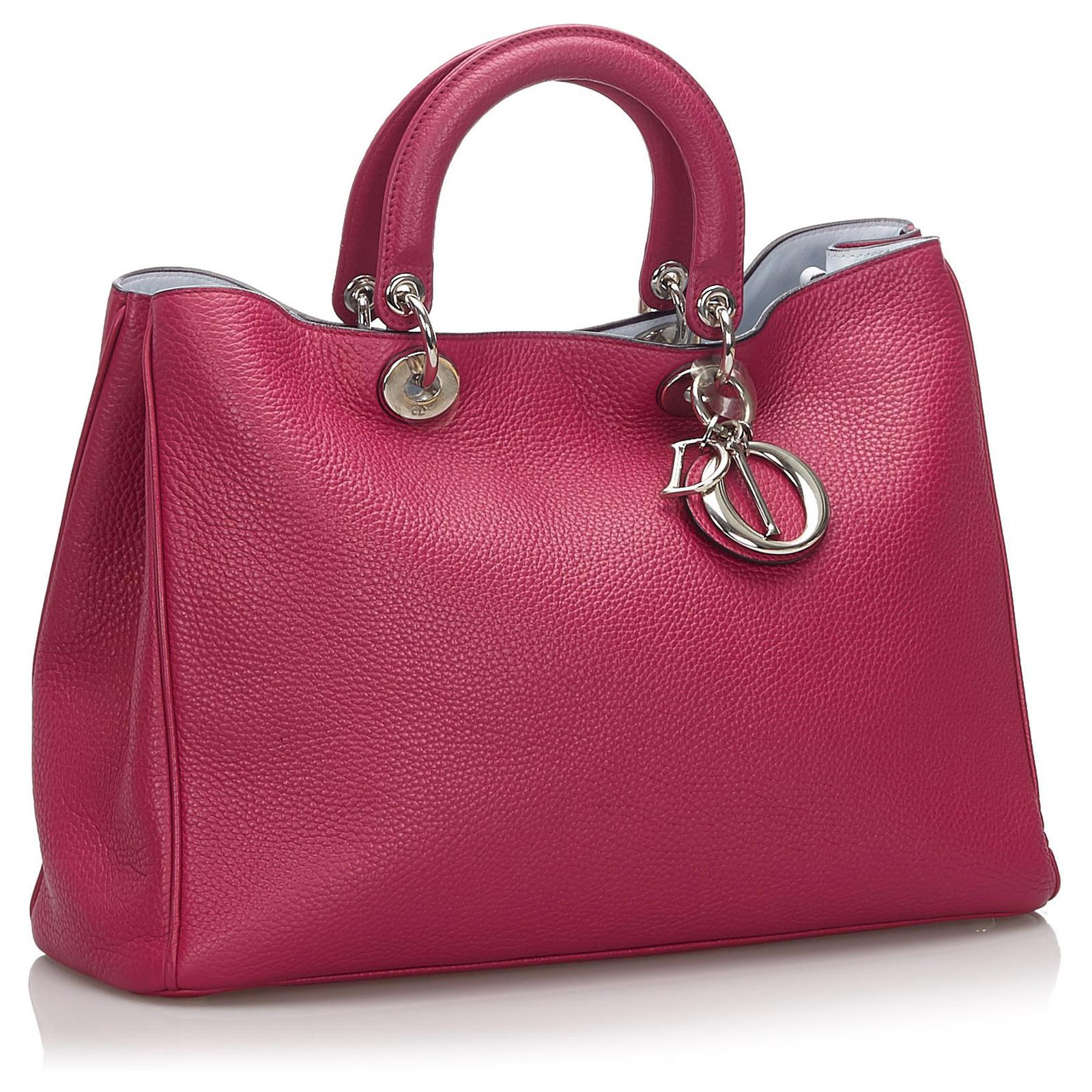 Dior Pink Medium Leather Diorissimo Satchel ref.168497 - Joli Closet