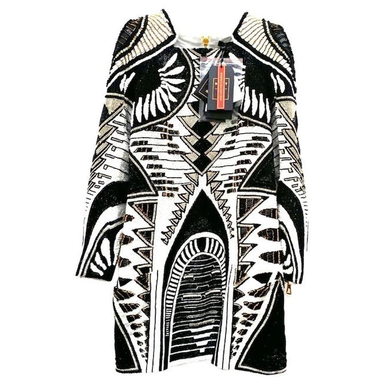 h&m black and white long sleeve dress SHEARL main image 0