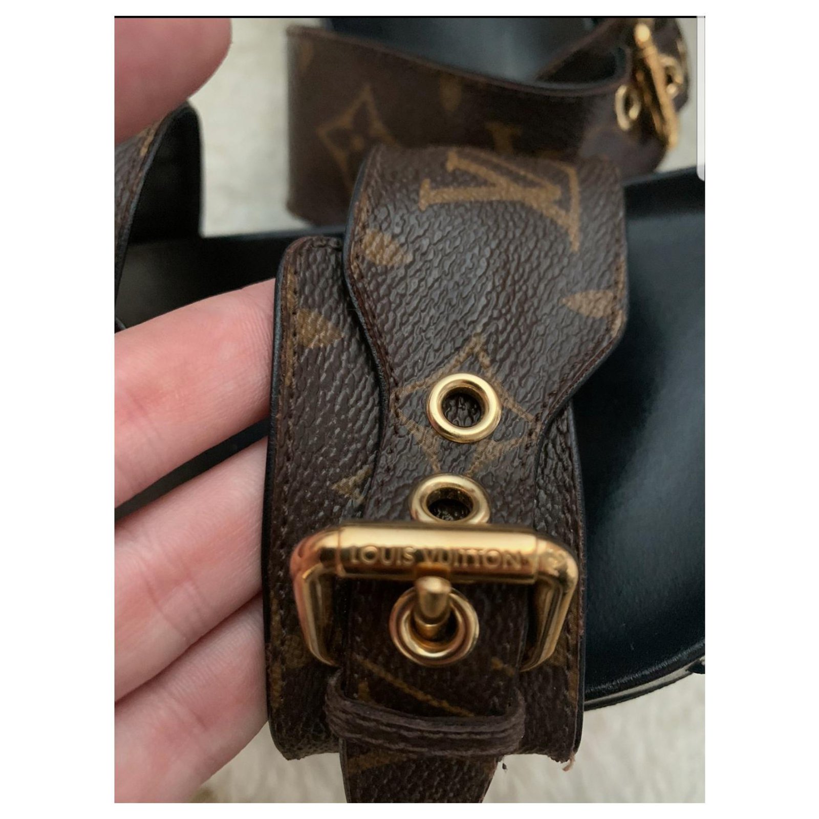 Louis Vuitton Sandals Brown Leather ref.168610 - Joli Closet