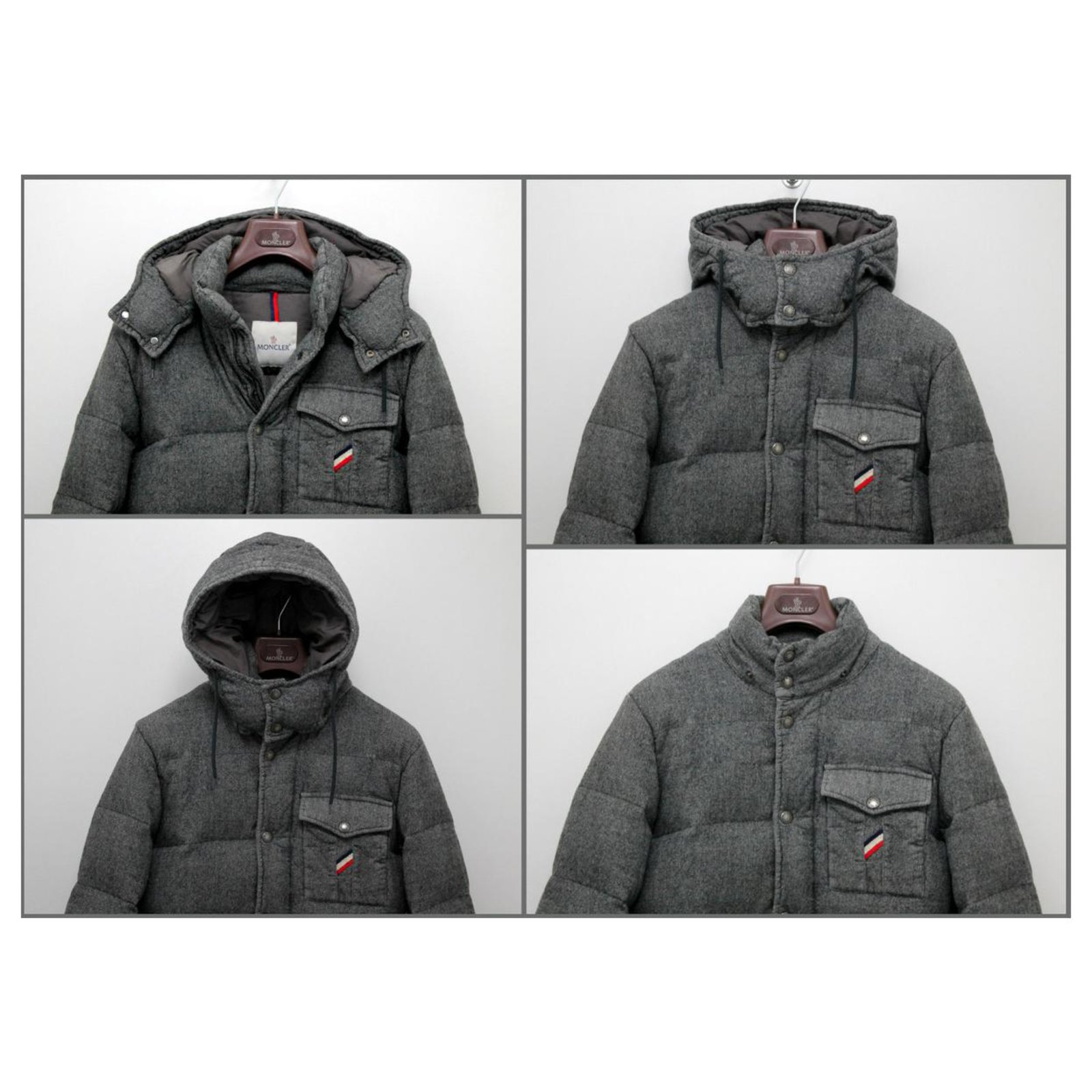 Moncler Cezanne Grey Wool ref.168732 - Joli Closet