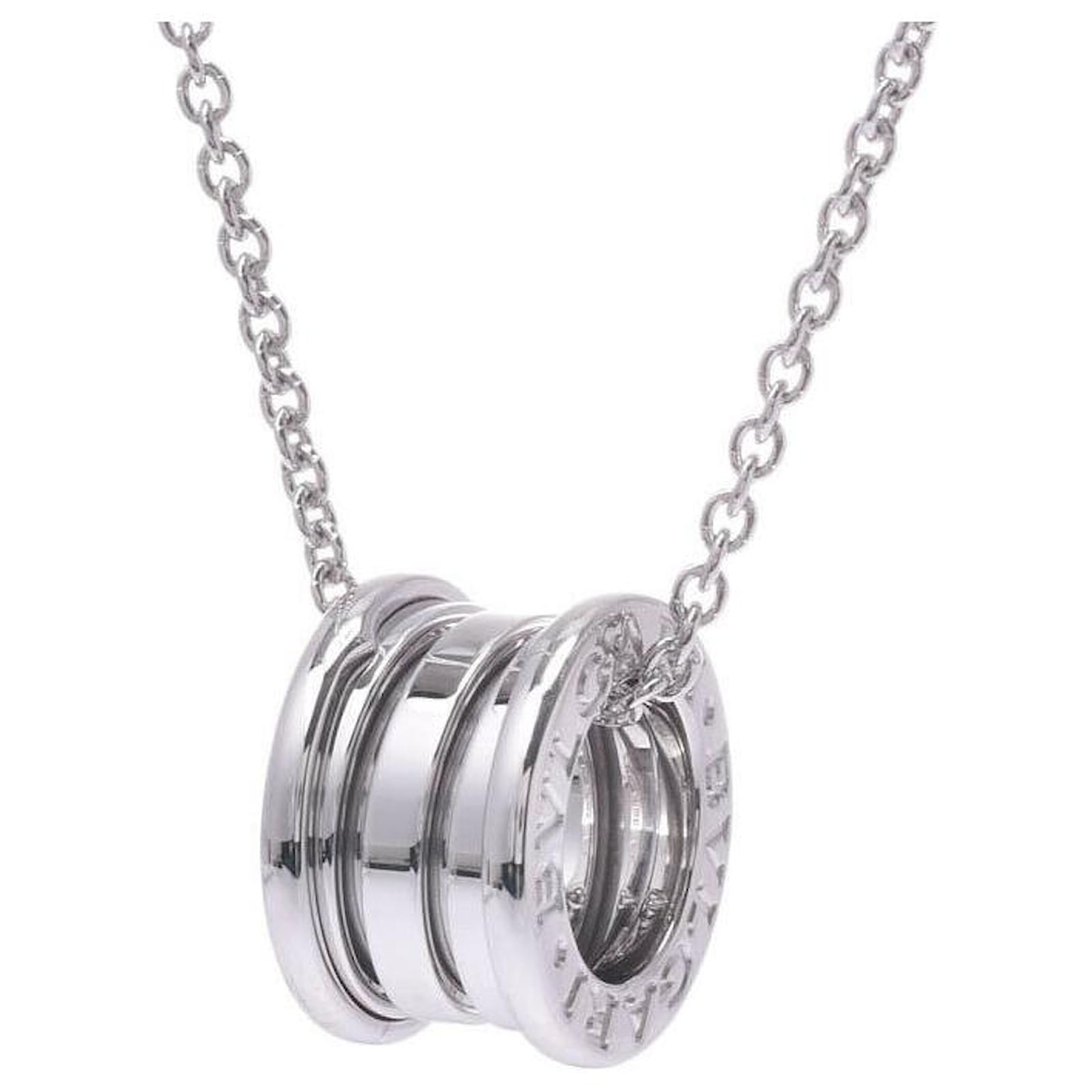 Bulgari BZERO Chain Necklace White White gold ref.168744 Joli Closet