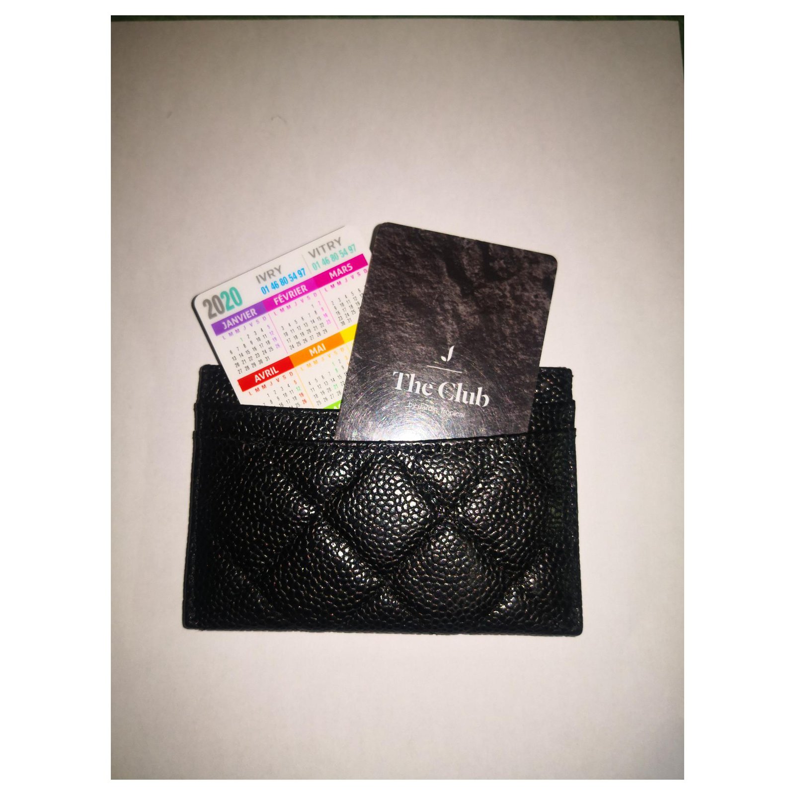 Chanel Classic card holder Black Leather ref.168956 - Joli Closet