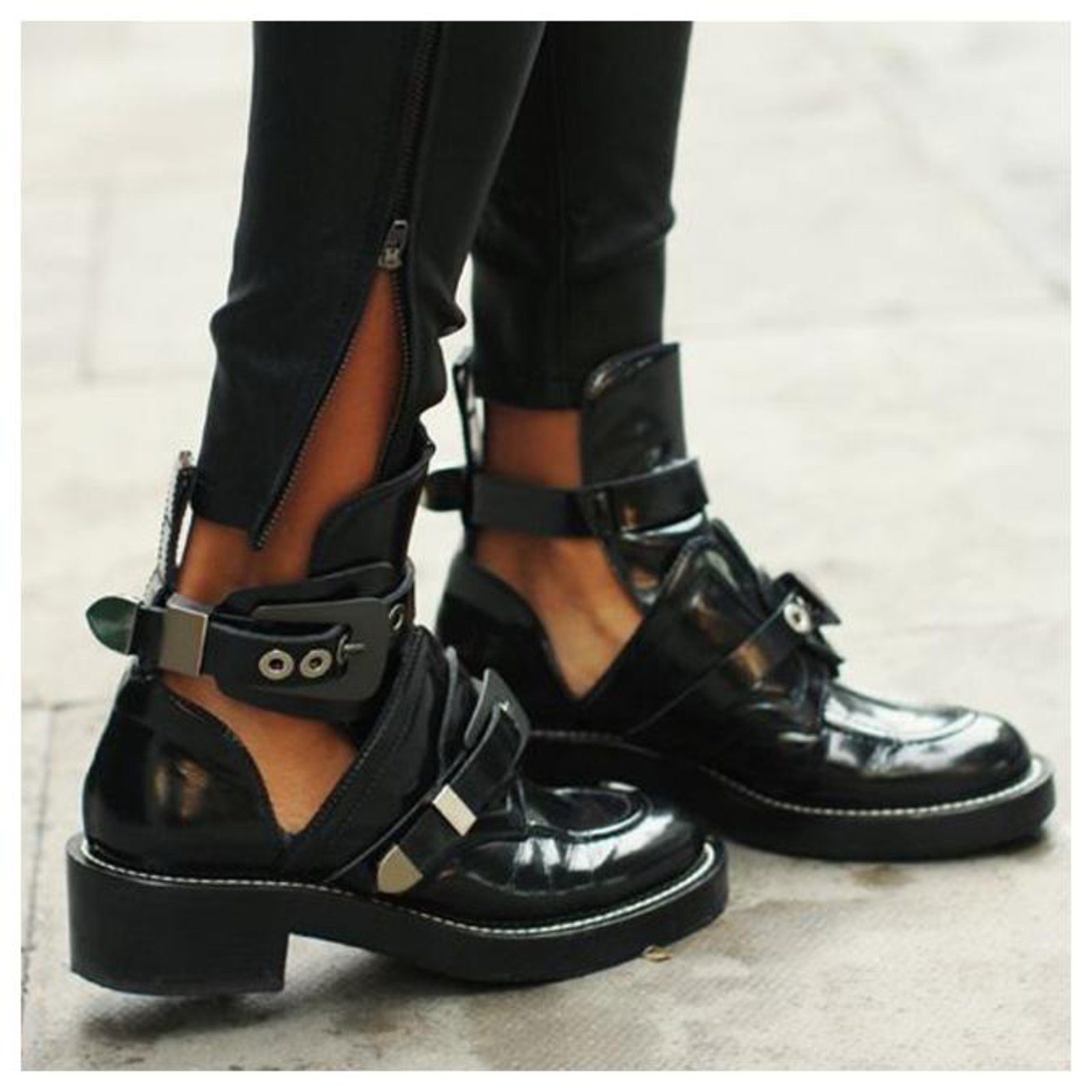 balenciaga belt boots