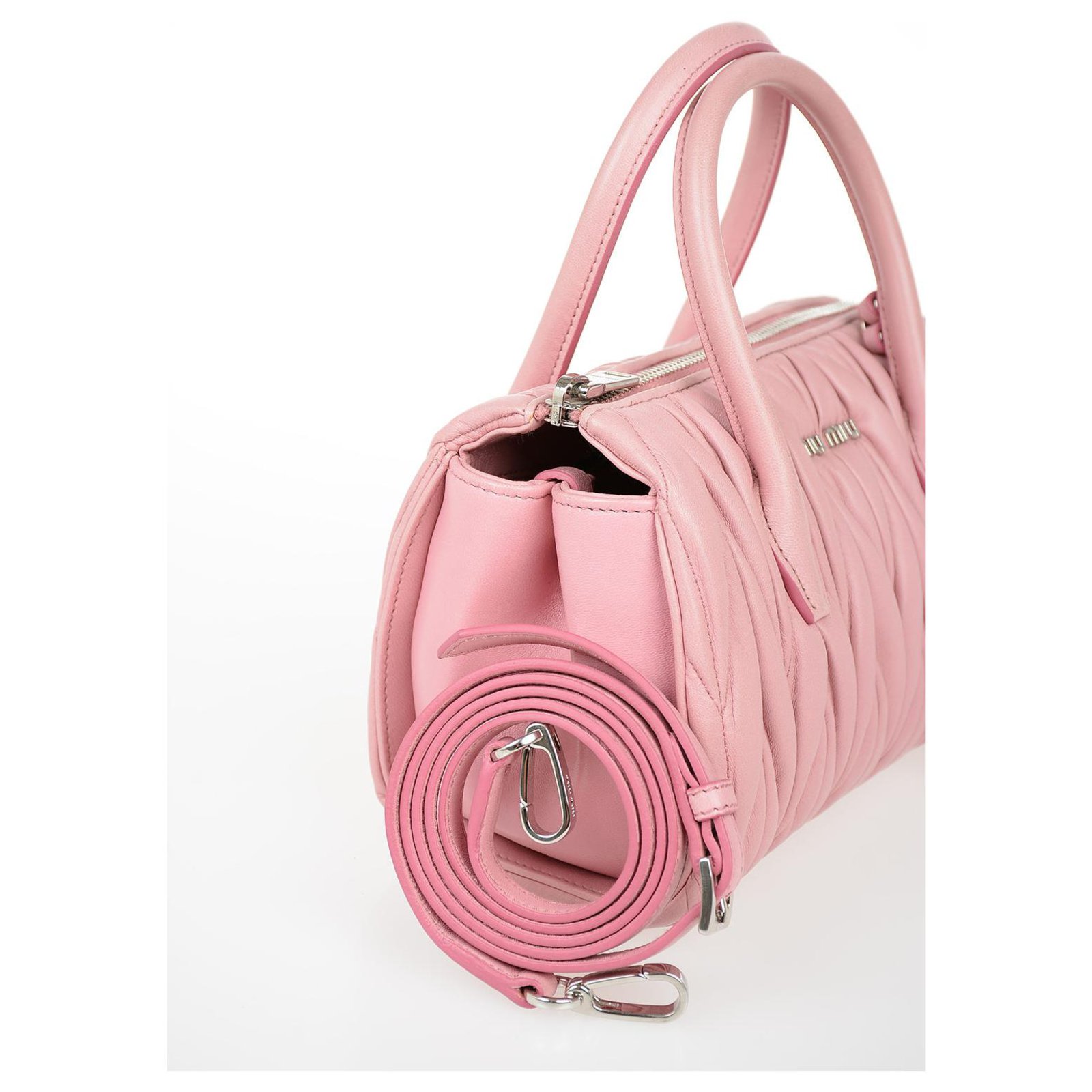 Miu Miu Shoulder Bag fur Pink Auth 42823a ref.941044 - Joli Closet