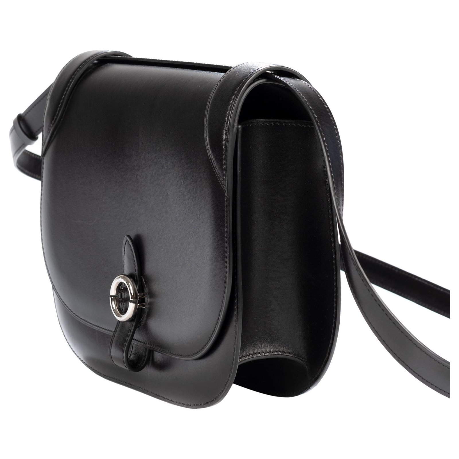 Moynat Mignon limited series shoulder bag in black box leather, new  condition! ref.170111 - Joli Closet