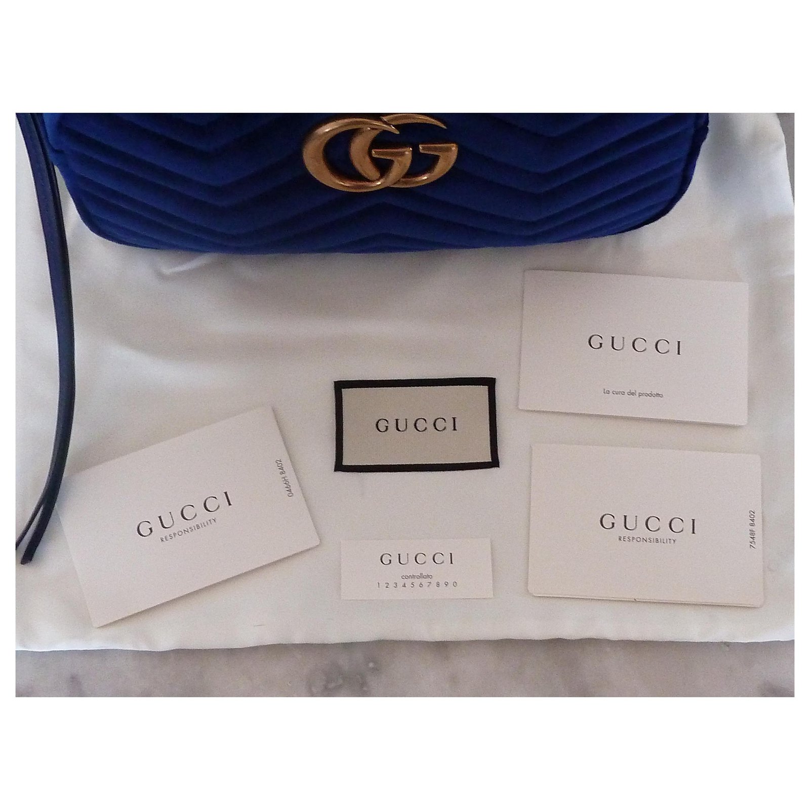 Gucci GUCCI MARMONT VELVET BAG Handbags 