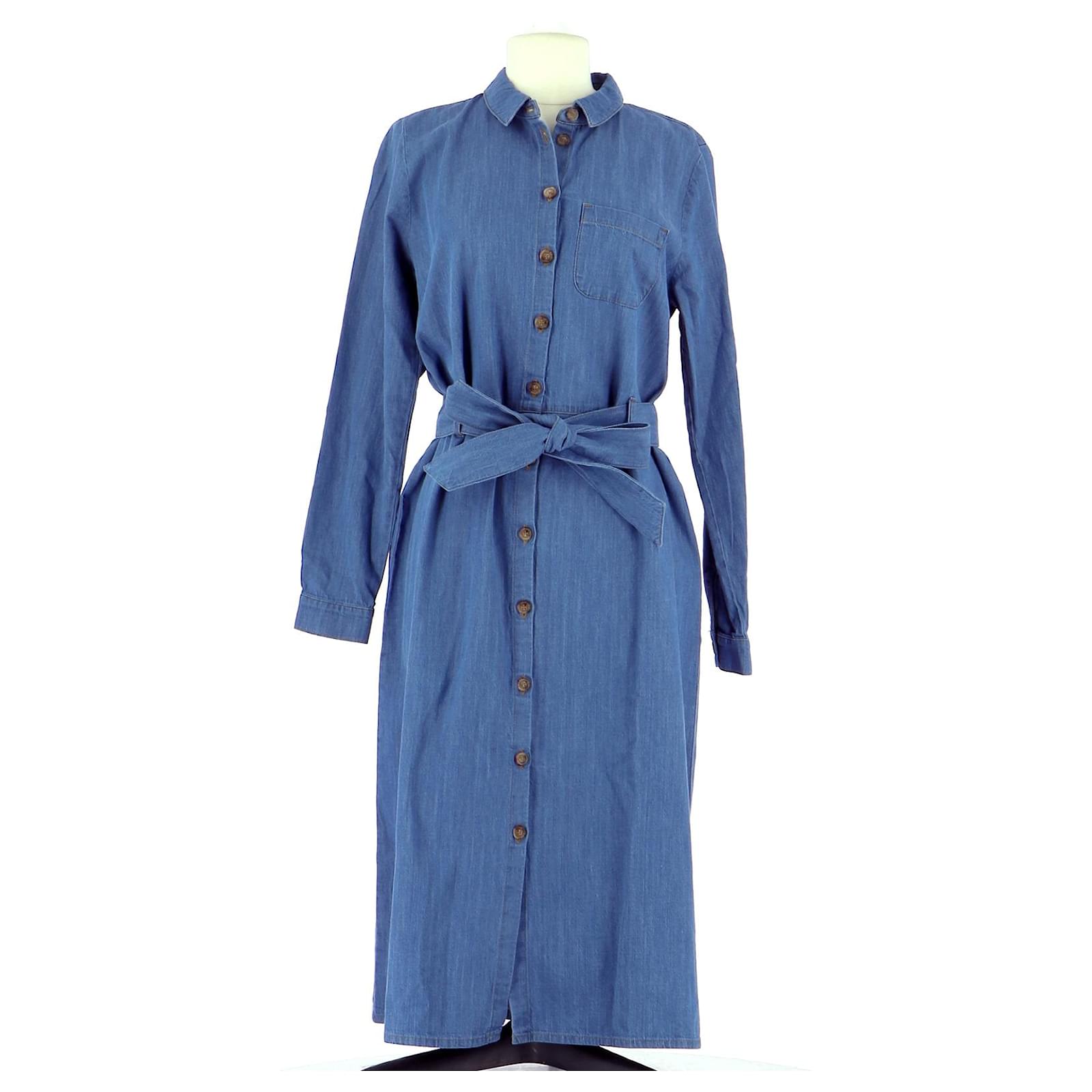 S?�Zane Robe Coton Bleu ref.170449 - Joli Closet