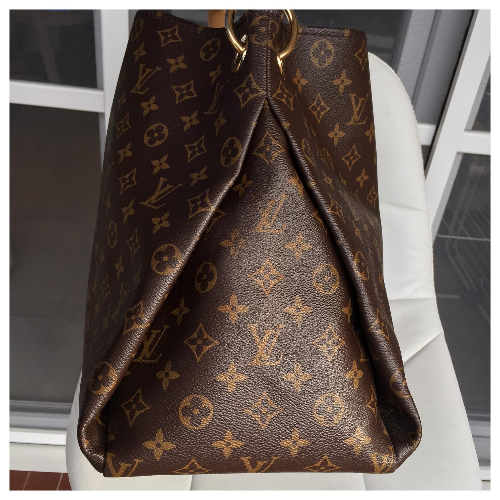 Louis Vuitton Artsy monogram Brown Leather Pony hair ref.170672