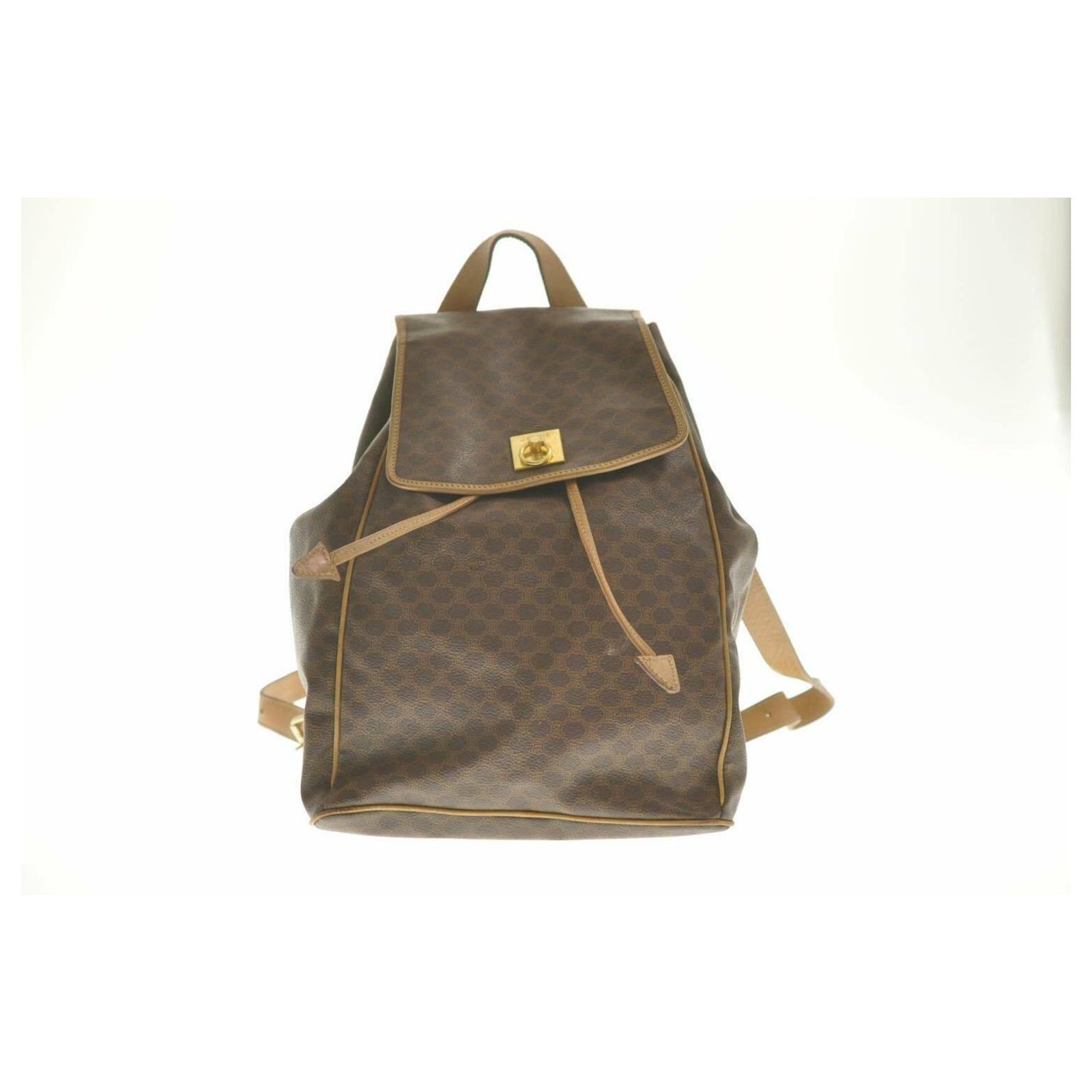 Céline Macadam Backpack Brown Leather ref.170847 - Joli Closet