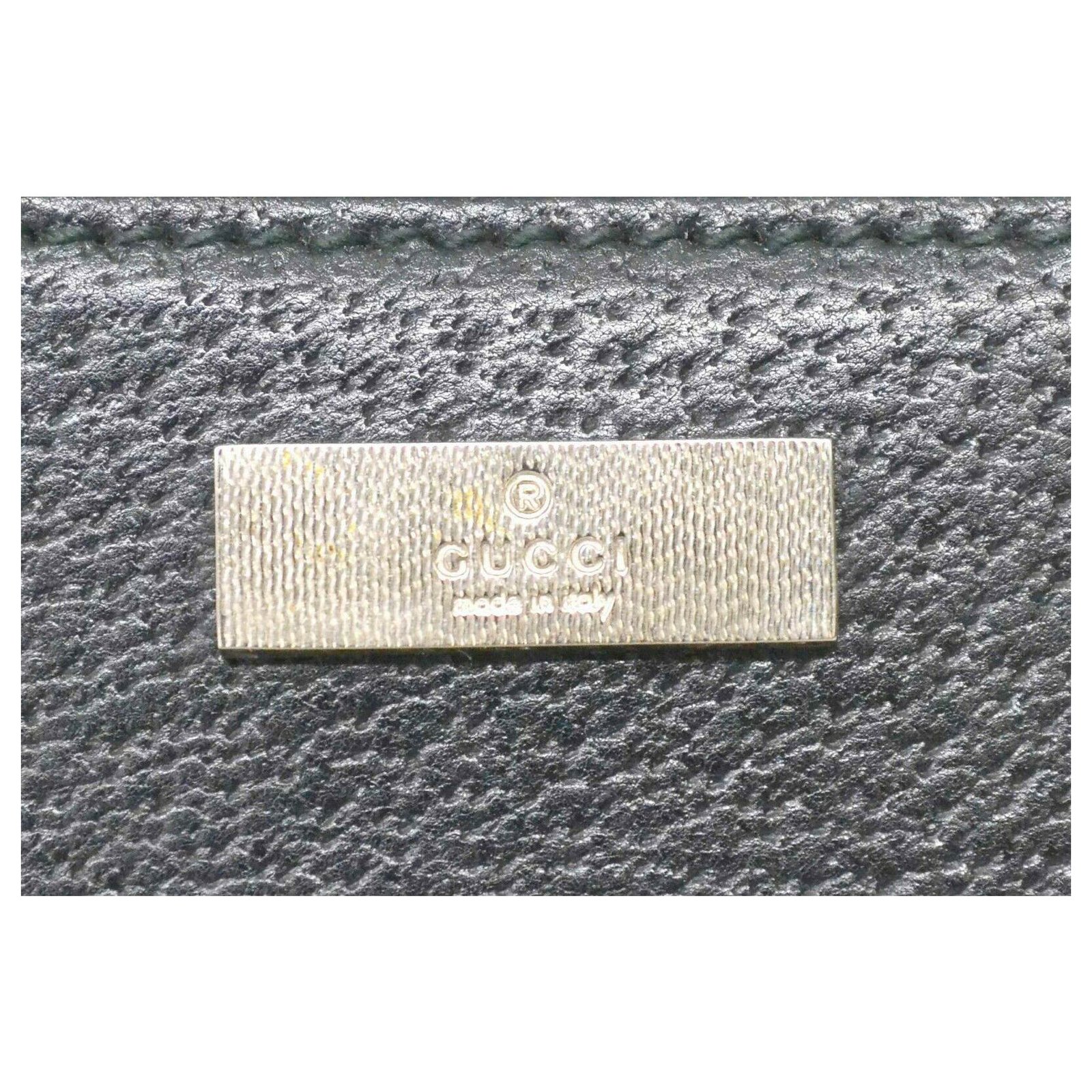 Gucci GG Pouch Black Leather ref.171120 - Joli Closet