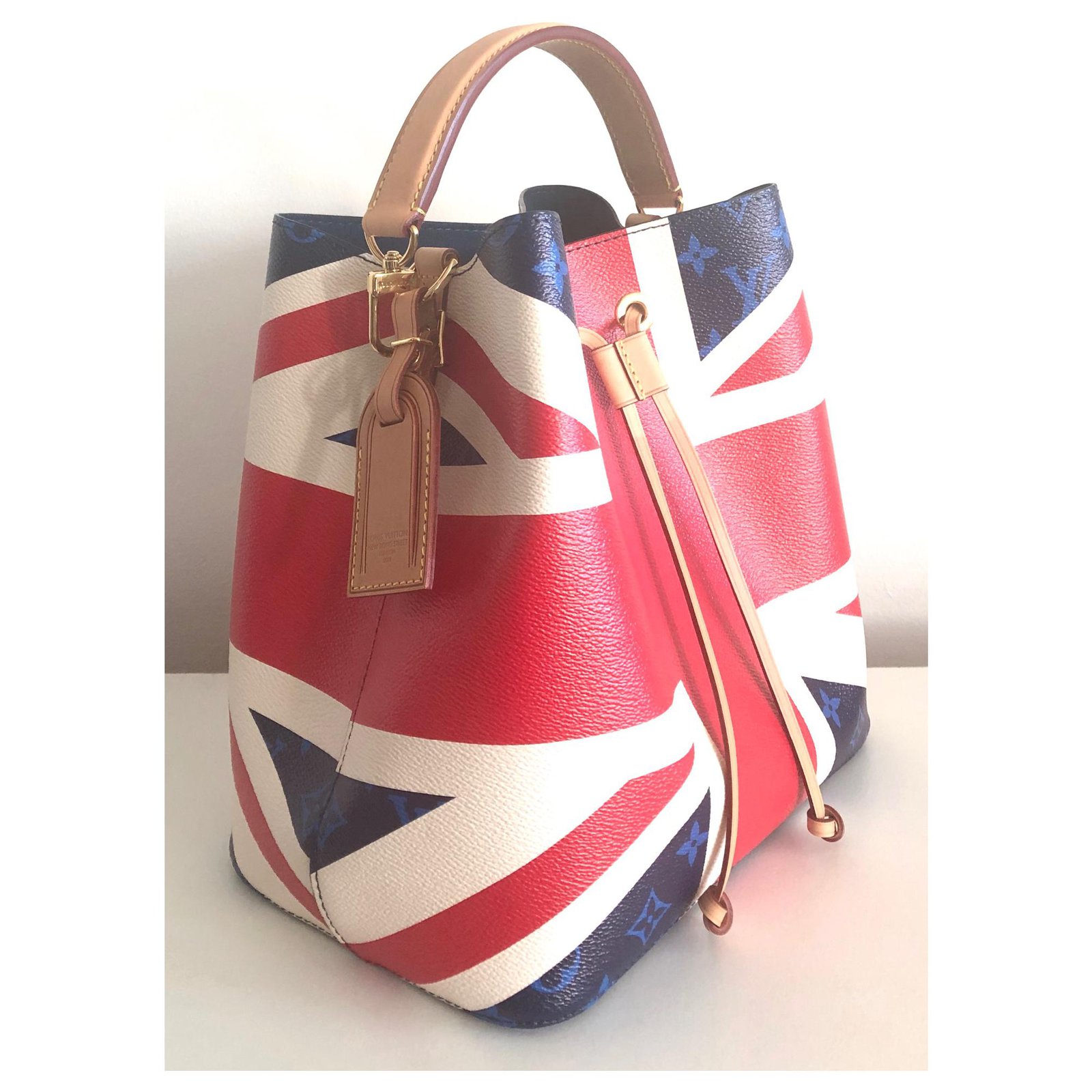 Louis Vuitton Blue Monogram, Red, And White Coated Canvas Royal Wedding  Union Jack UK Flag Printed NeoNoe MM Bucket Bag Gold Hardware, 2018  Available For Immediate Sale At Sotheby's