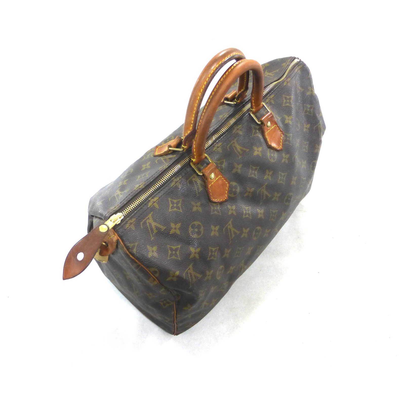 Louis Vuitton Speedy 40 Brown Cloth ref.784846 - Joli Closet