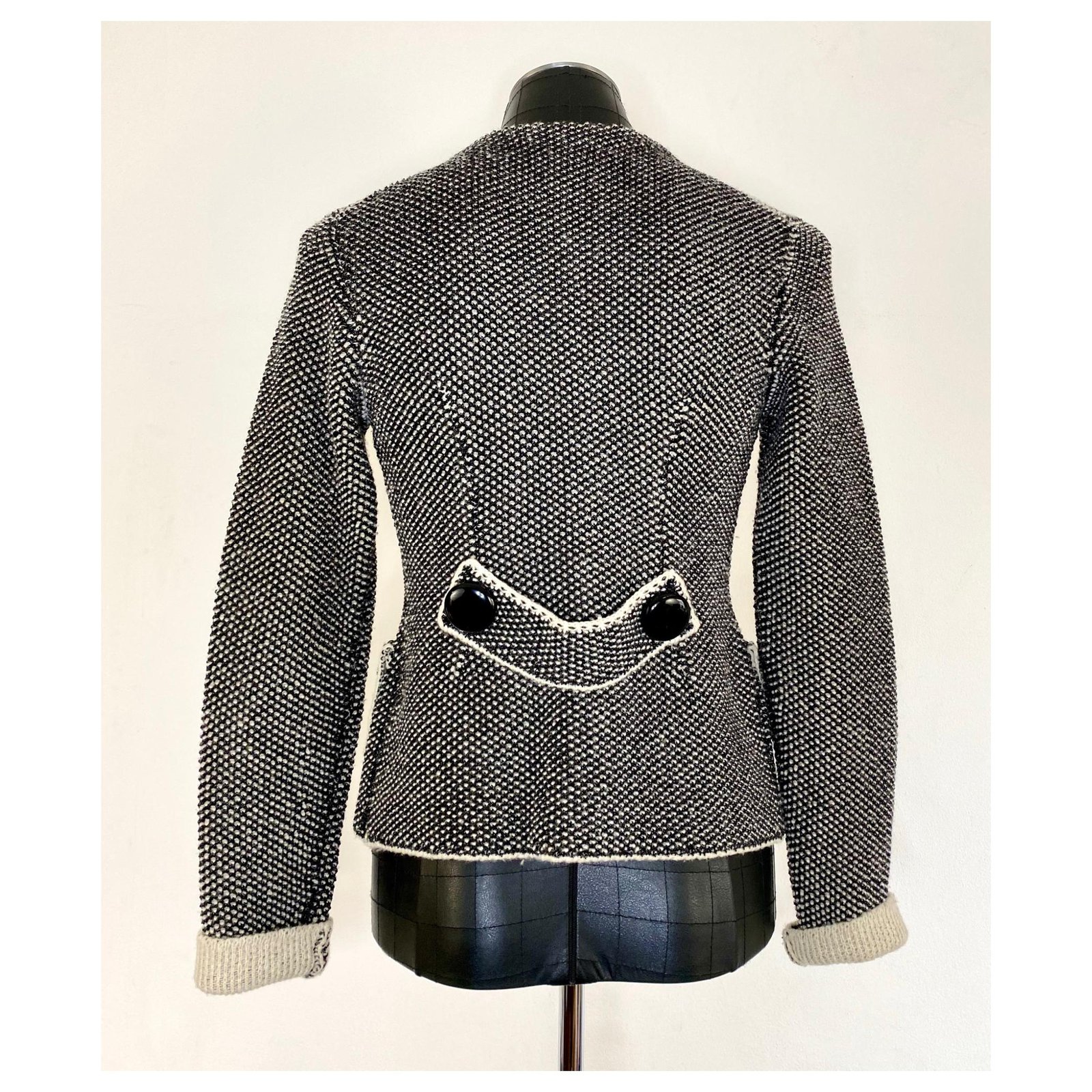 Louis Vuitton Mélange wool jacket Black Cashmere Viscose ref