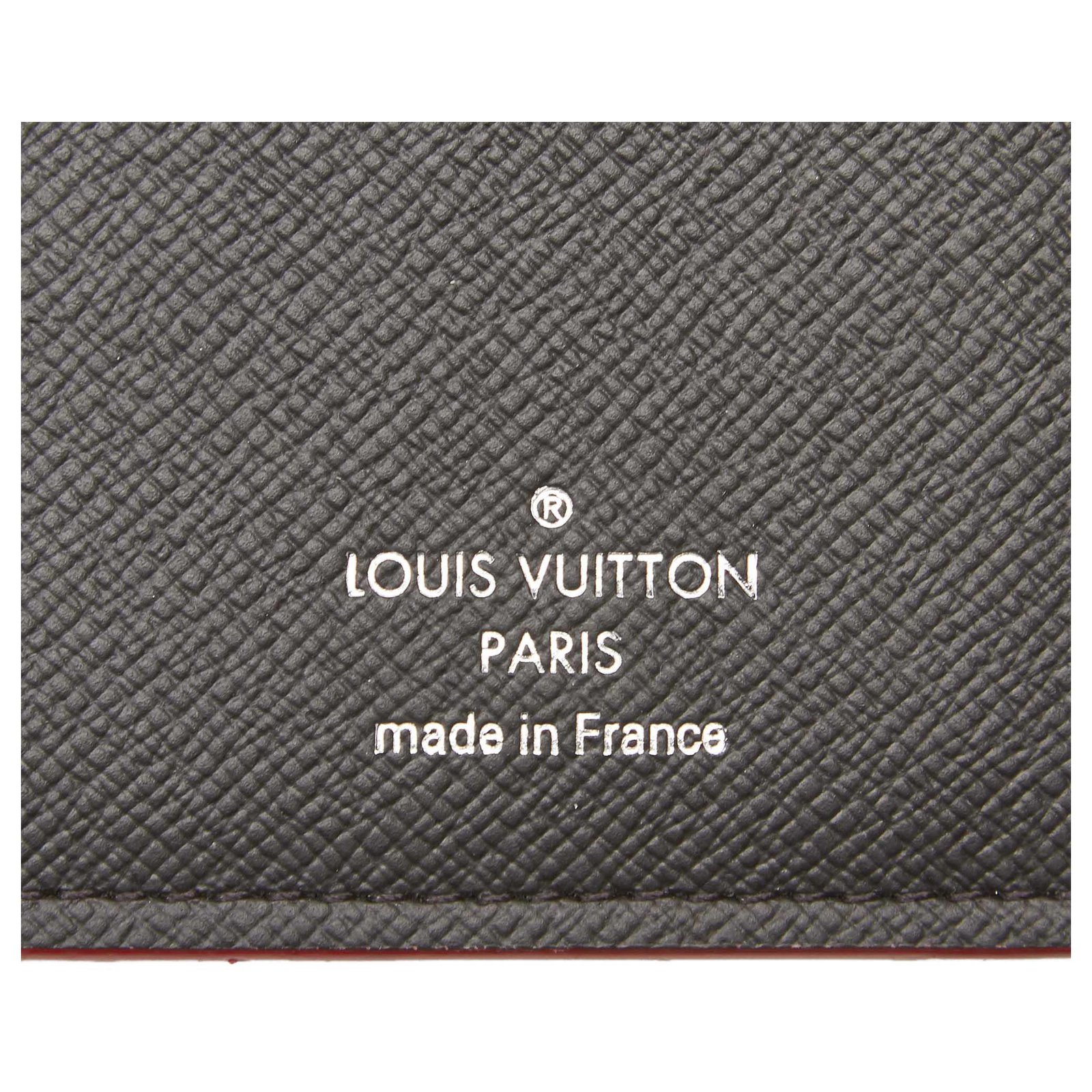LOUIS VUITTON Damier Graphite Stripe Brazza Wallet Orange 417152