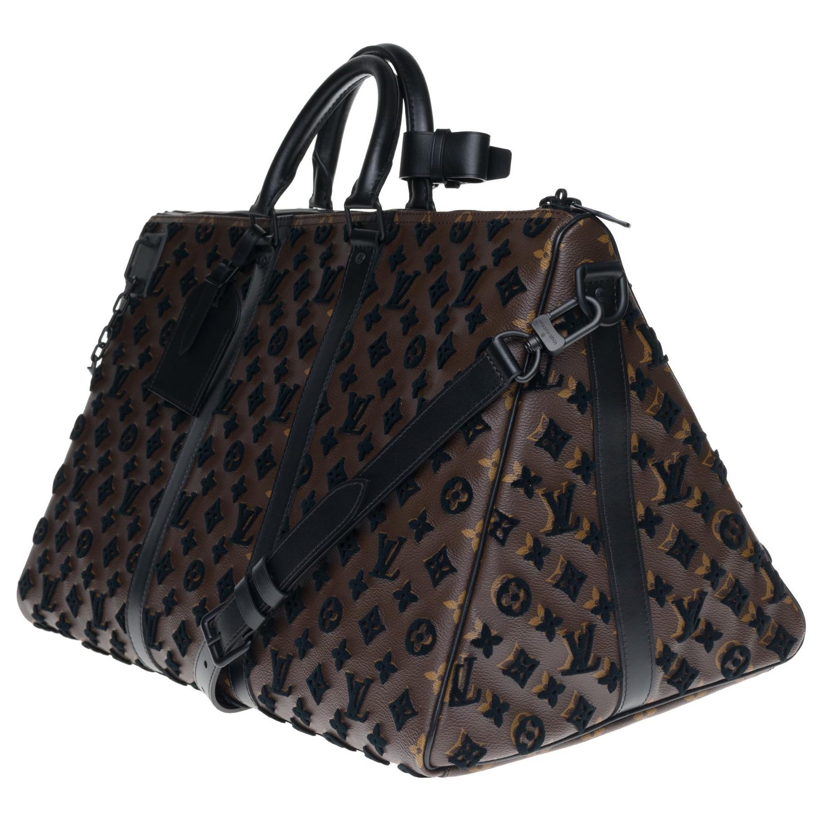 Louis Vuitton Keepall Bandouliere 45 Brown Cloth ref.969886 - Joli
