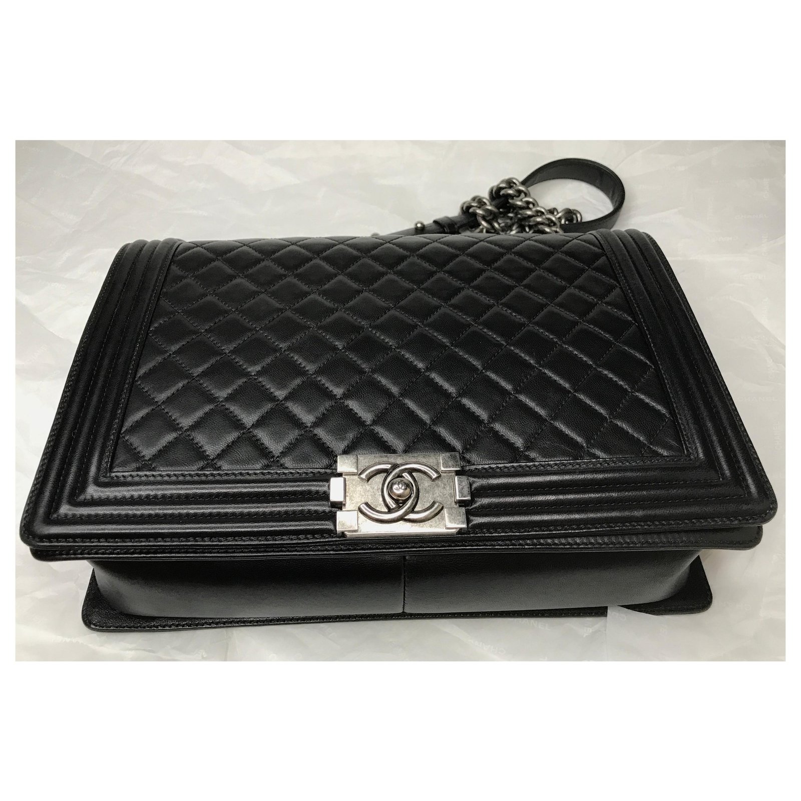 Black Leather Chanel Small Flap Bag ref.750738 - Joli Closet