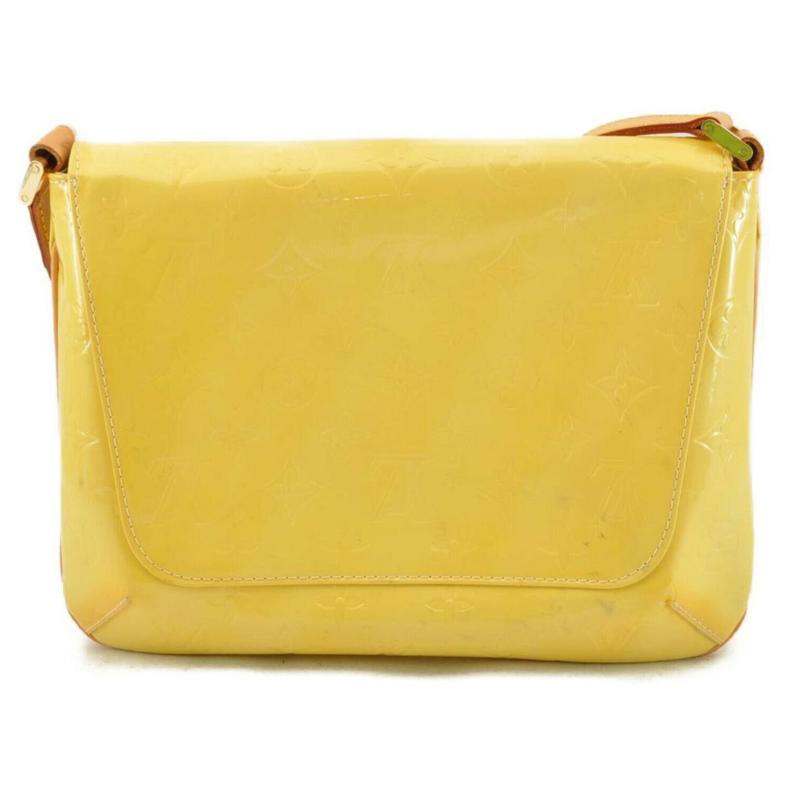 Louis Vuitton Vernis Thompson Street Yellow Patent leather ref.171802 ...