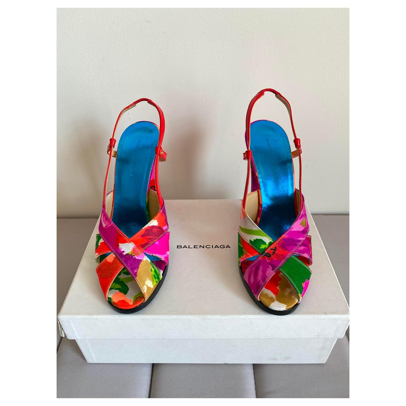 balenciaga sandals womens yellow