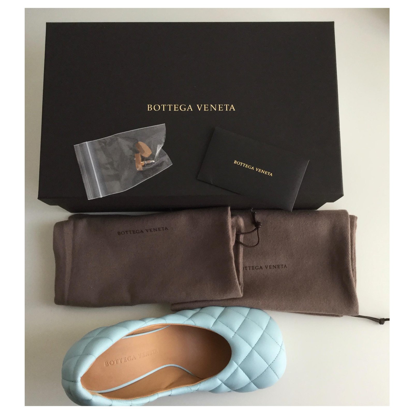 Bottega Veneta BLOCK Blue Leather ref.171828 - Joli Closet