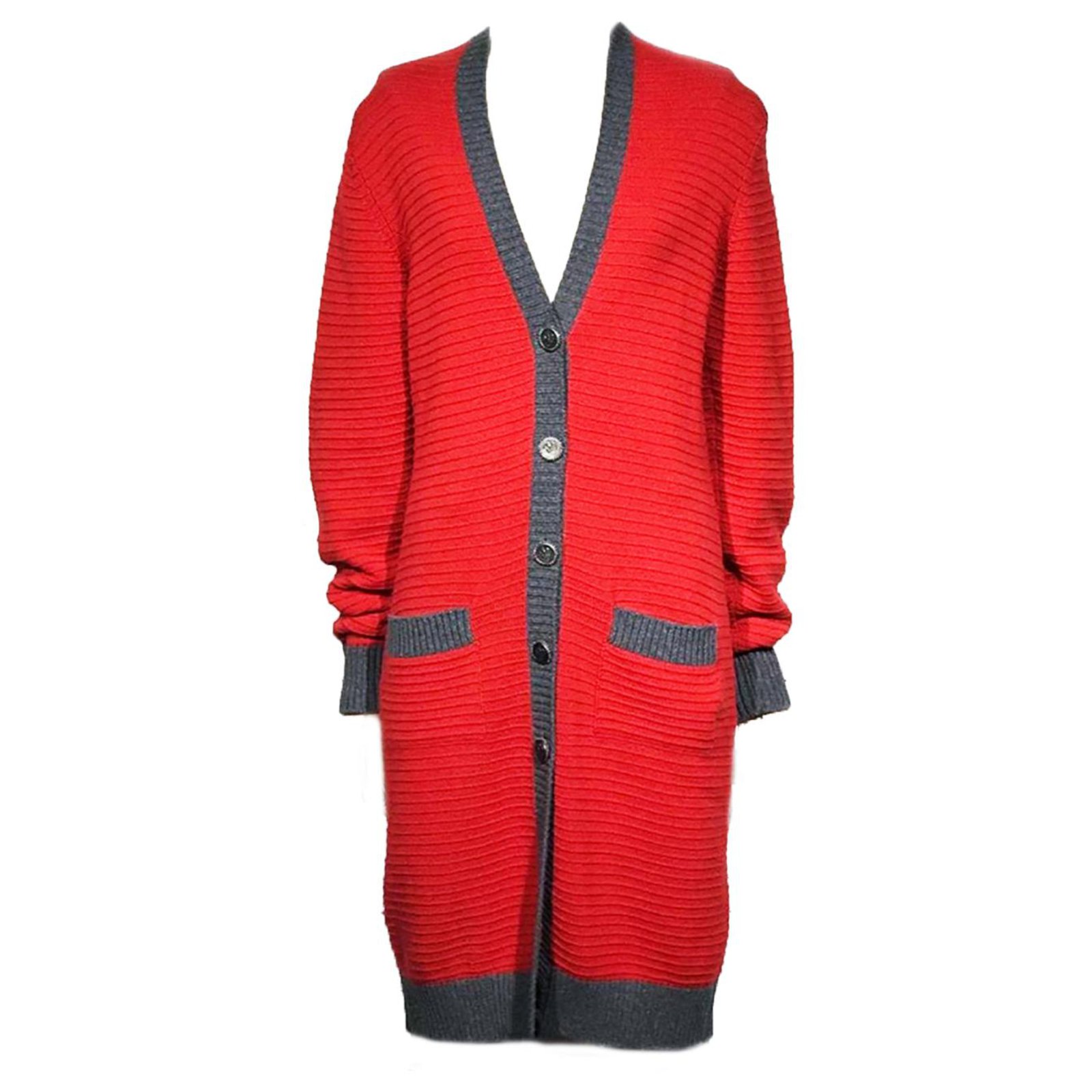 Chanel Knitwear Red Cashmere ref.171871 - Joli Closet