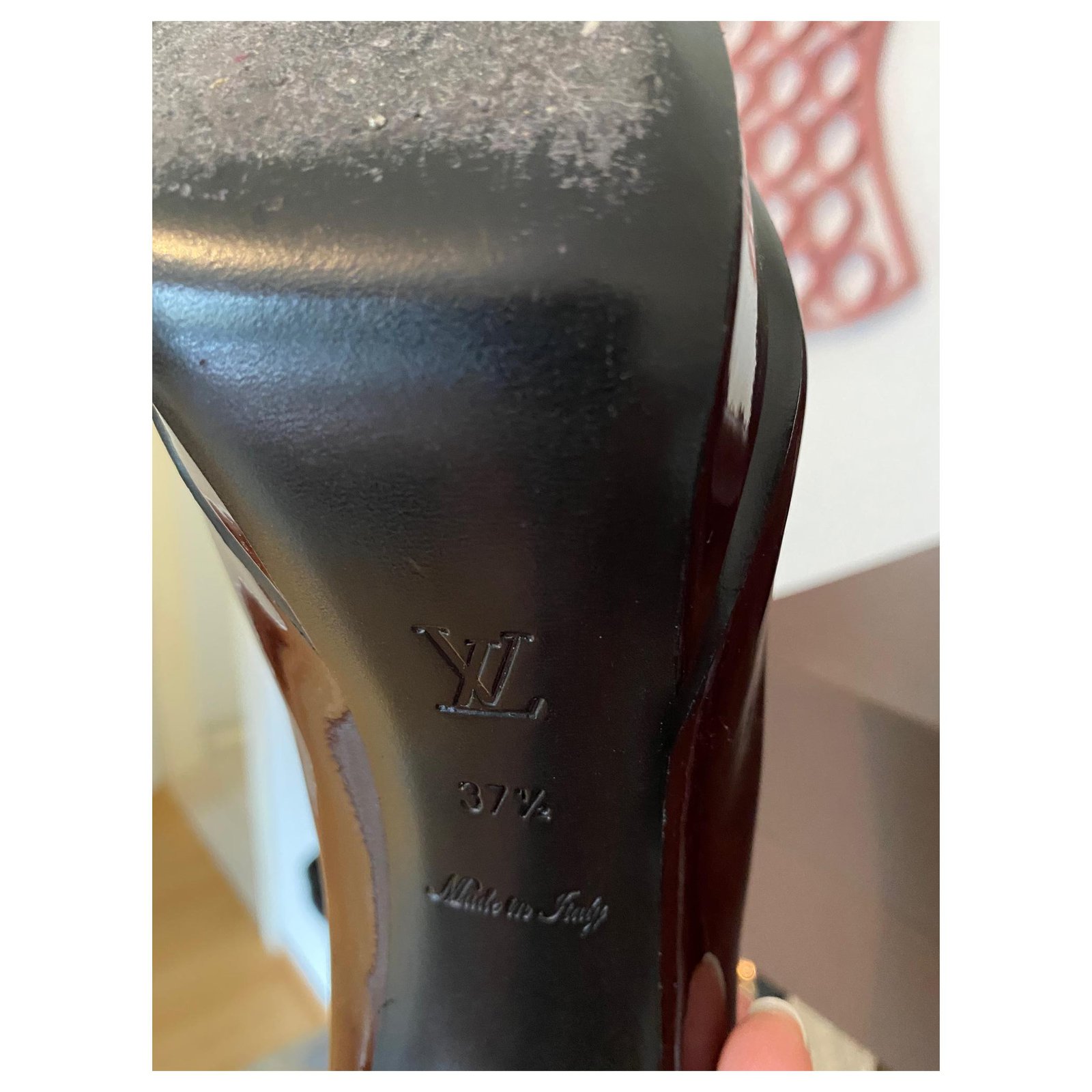 Louis Vuitton Heels Dark red Leather ref.171889 - Joli Closet