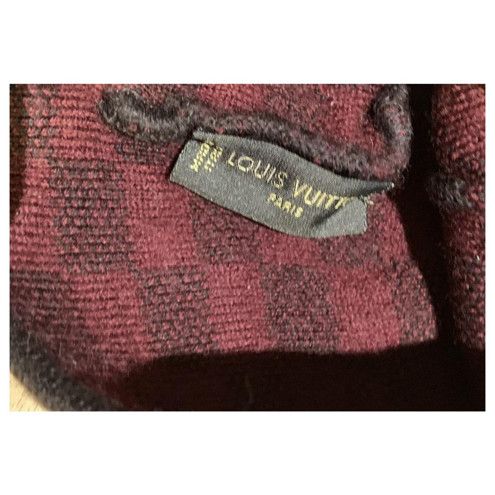 Bonnet Louis Vuitton Laine Noir et Écru